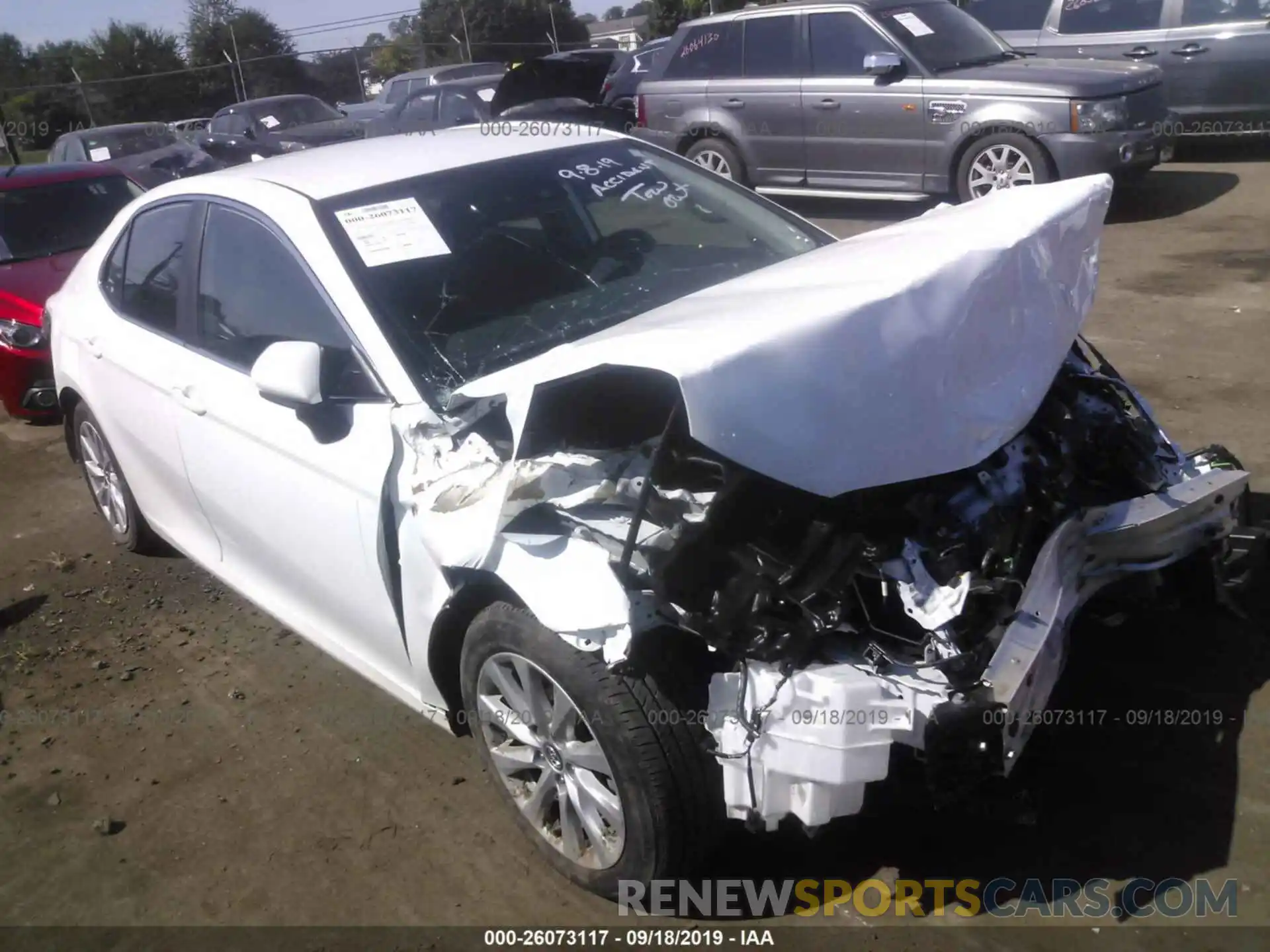 1 Photograph of a damaged car 4T1B11HK7KU680665 TOYOTA CAMRY 2019