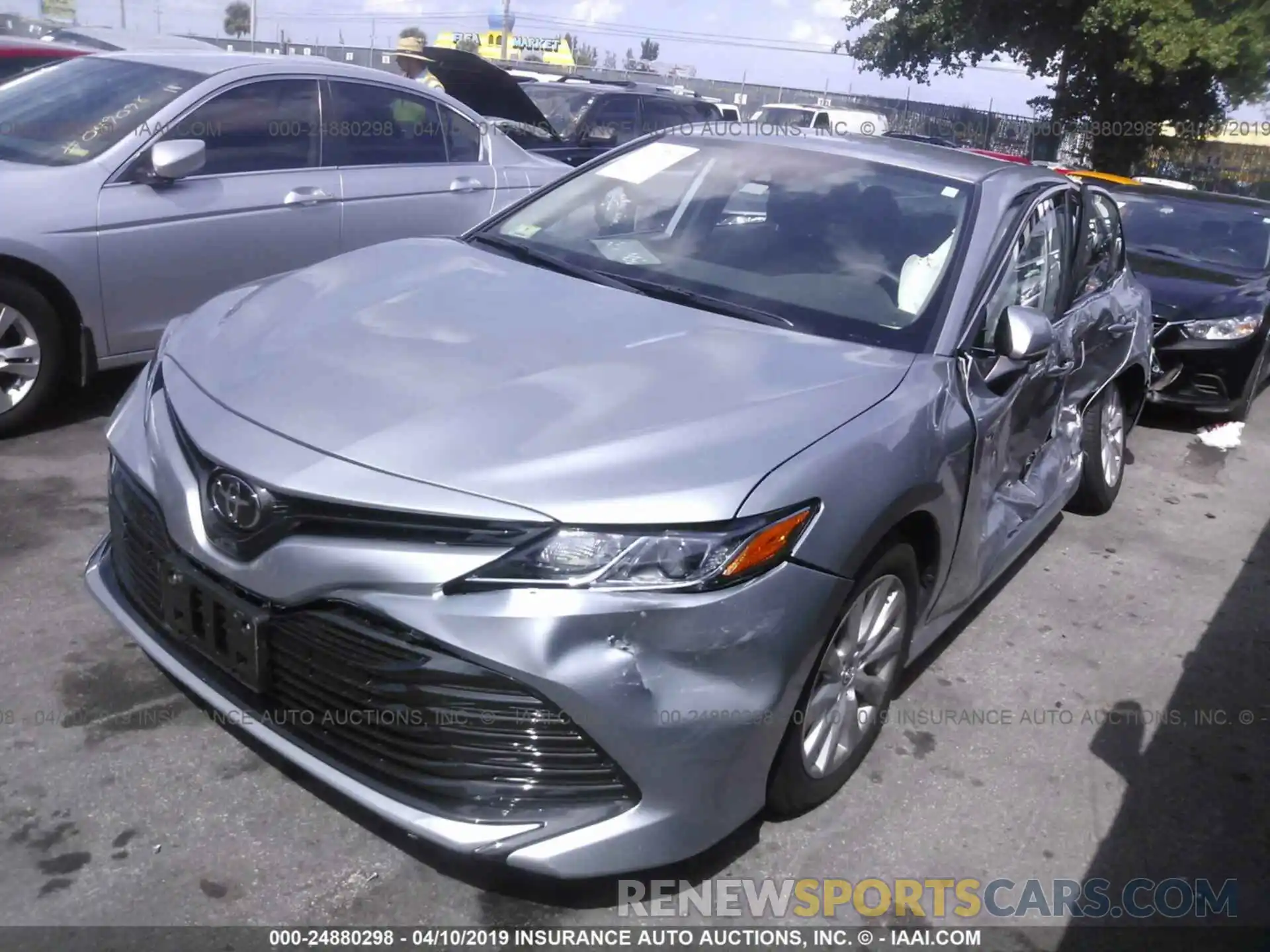 2 Photograph of a damaged car 4T1B11HK7KU681668 TOYOTA CAMRY 2019