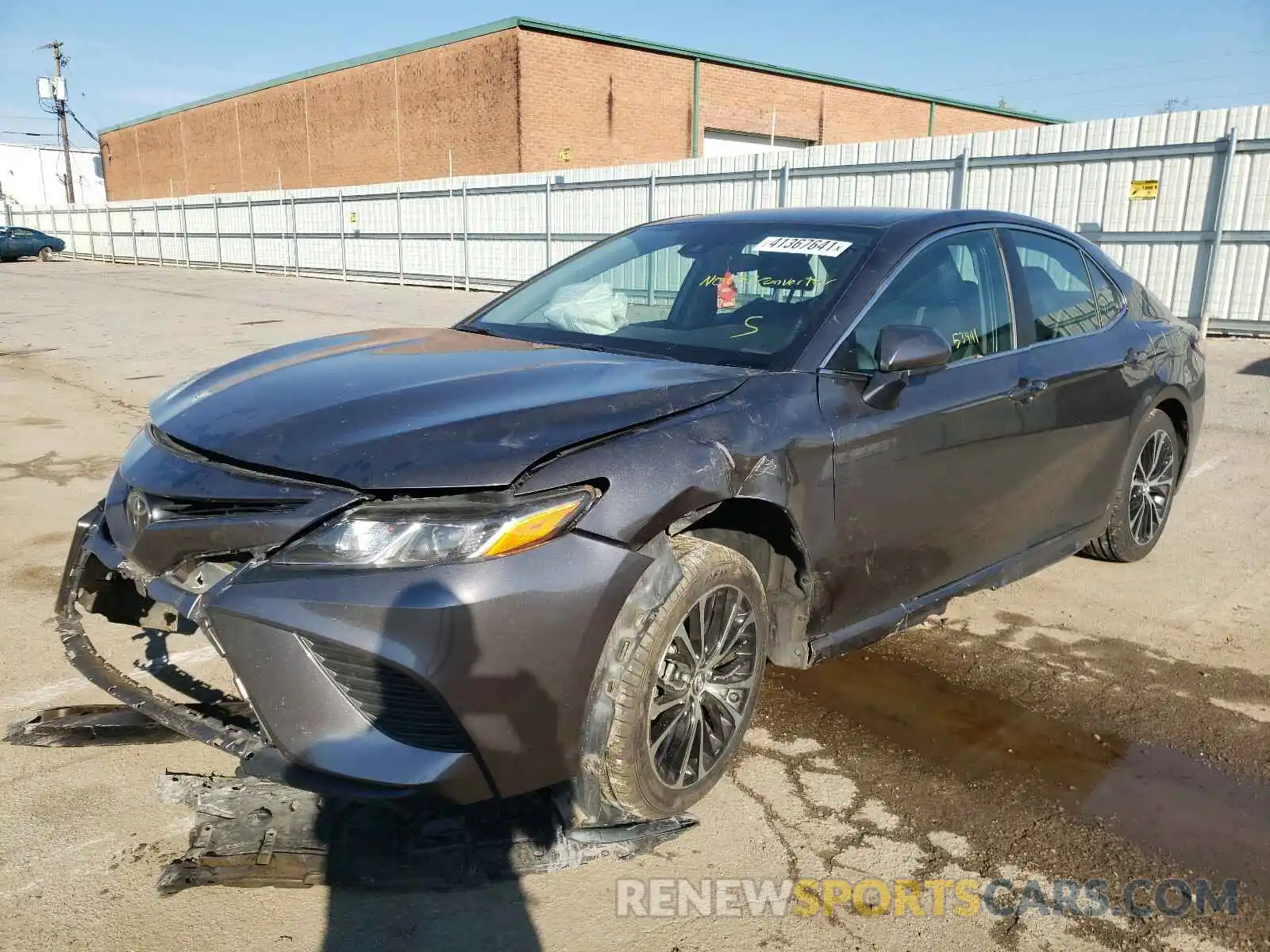 2 Photograph of a damaged car 4T1B11HK7KU685638 TOYOTA CAMRY 2019