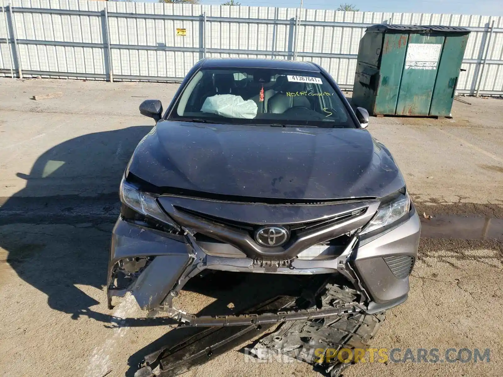 9 Photograph of a damaged car 4T1B11HK7KU685638 TOYOTA CAMRY 2019