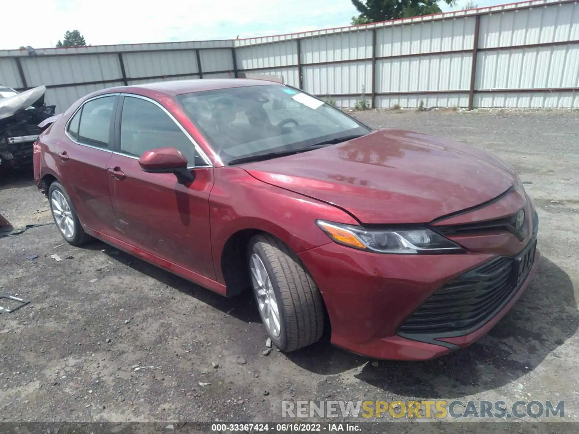 1 Photograph of a damaged car 4T1B11HK7KU685641 TOYOTA CAMRY 2019