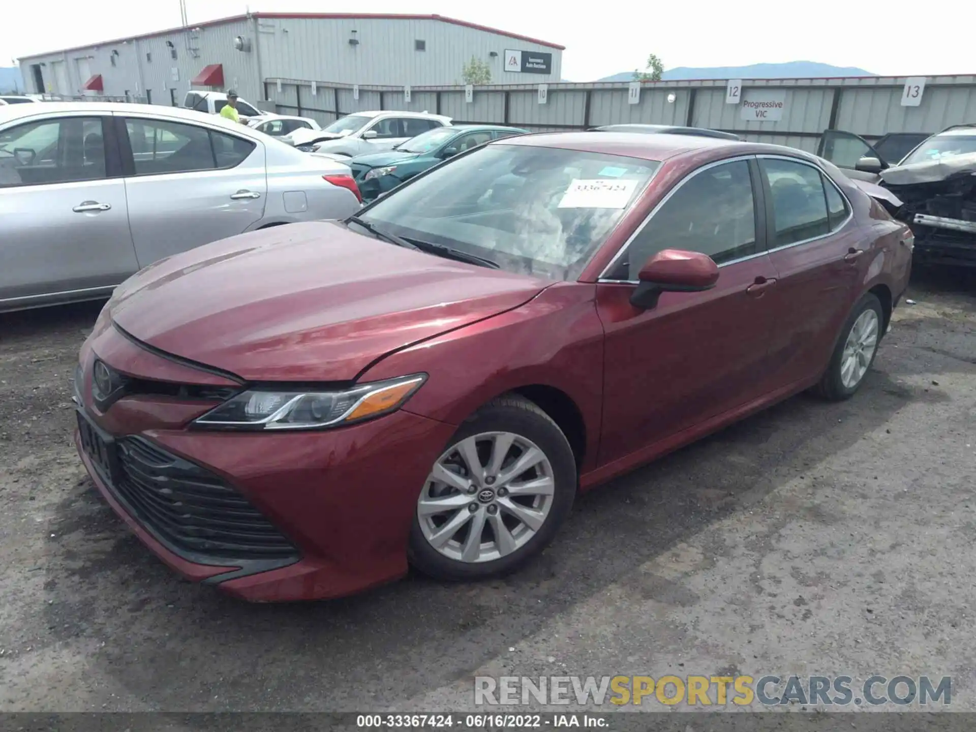 2 Photograph of a damaged car 4T1B11HK7KU685641 TOYOTA CAMRY 2019