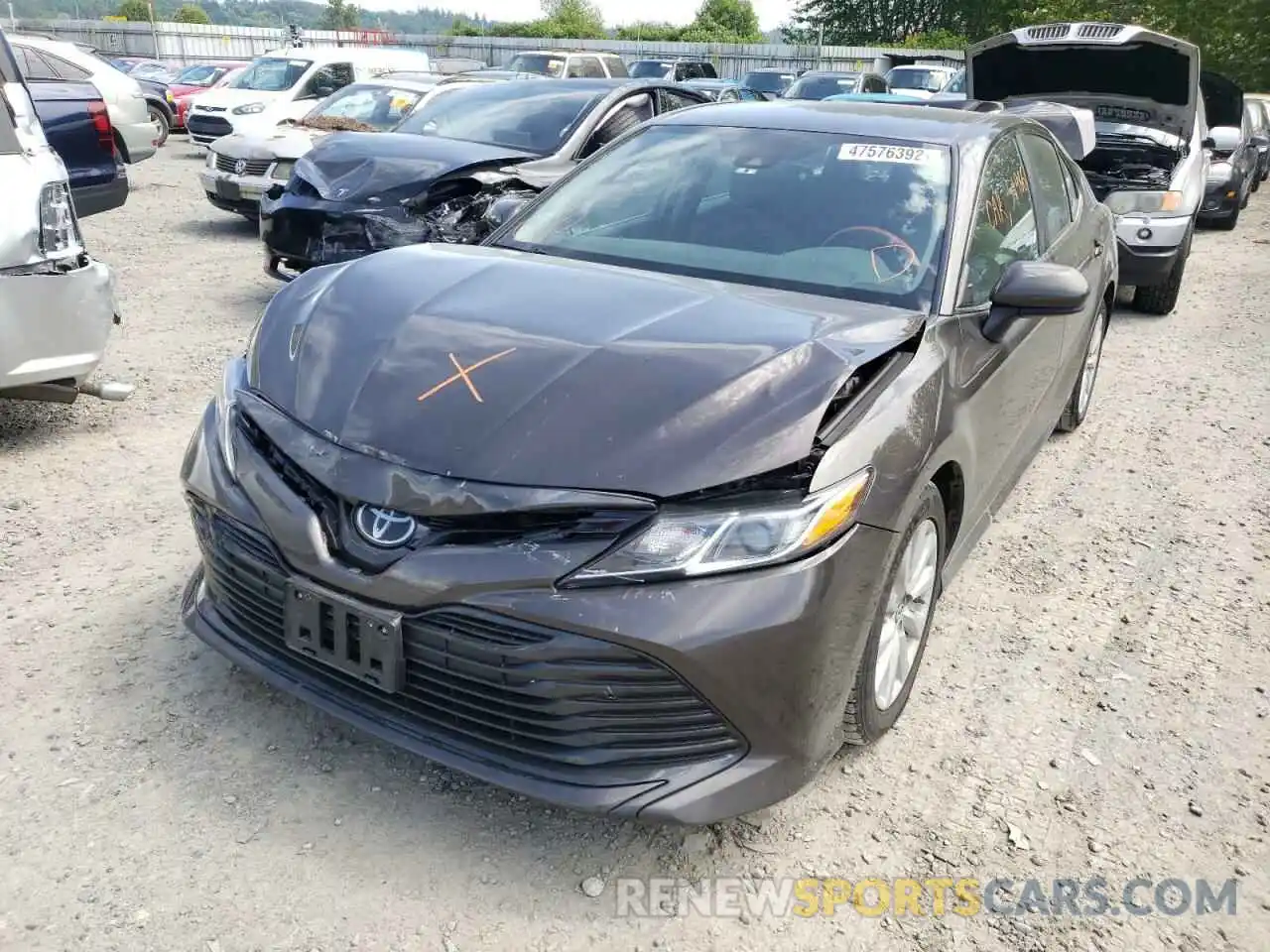 2 Photograph of a damaged car 4T1B11HK7KU687647 TOYOTA CAMRY 2019