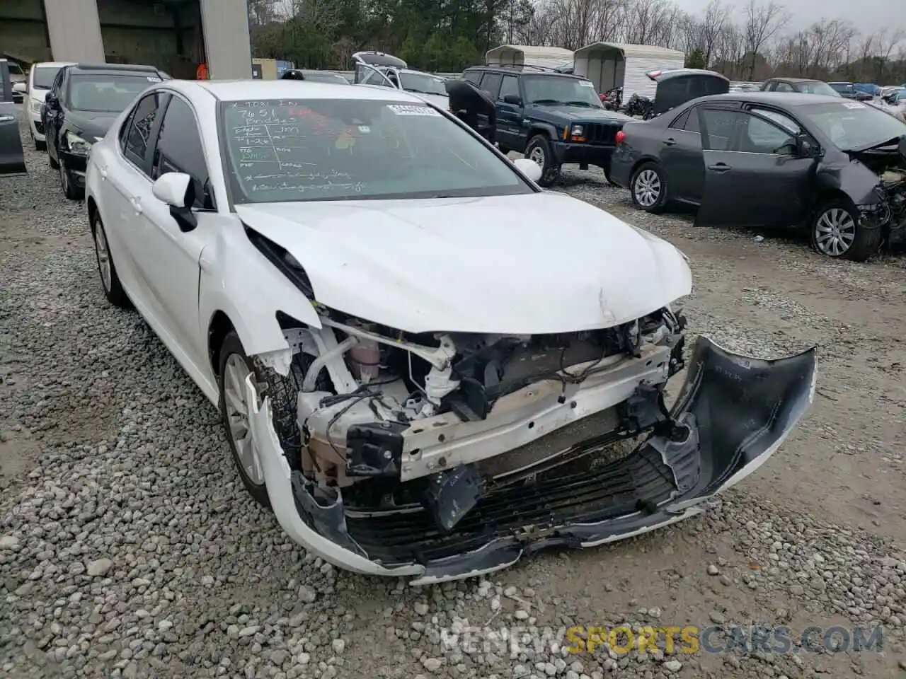 1 Photograph of a damaged car 4T1B11HK7KU689205 TOYOTA CAMRY 2019