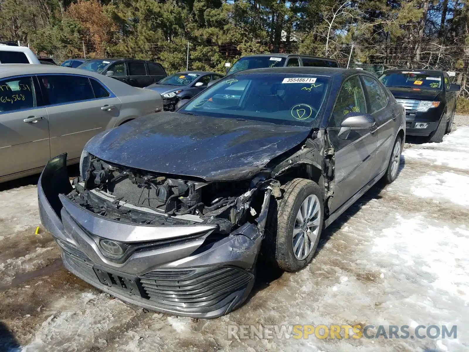 2 Photograph of a damaged car 4T1B11HK7KU689933 TOYOTA CAMRY 2019