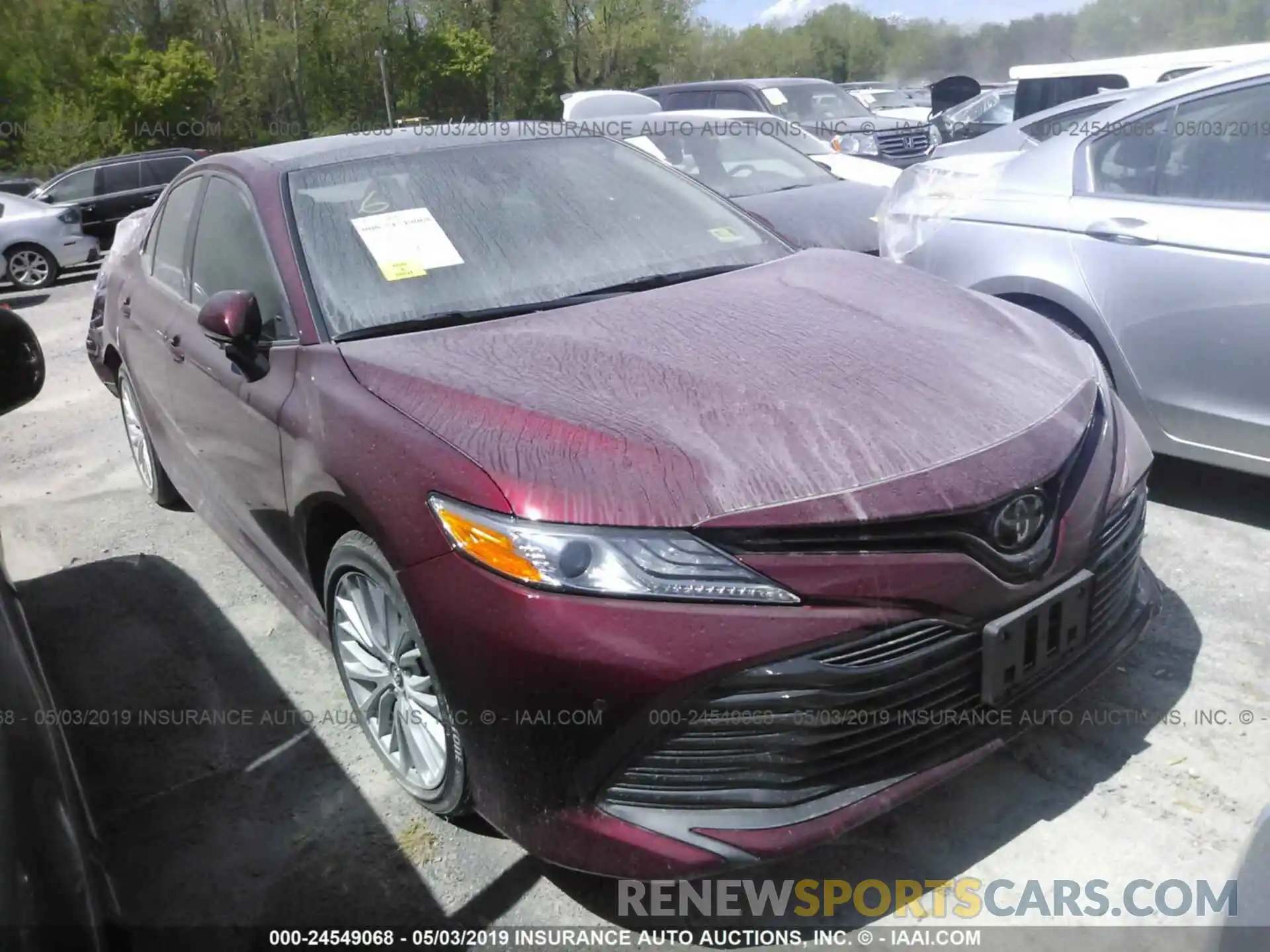 1 Photograph of a damaged car 4T1B11HK7KU695361 TOYOTA CAMRY 2019