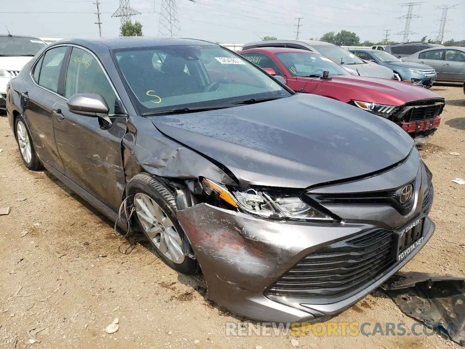 1 Photograph of a damaged car 4T1B11HK7KU697630 TOYOTA CAMRY 2019