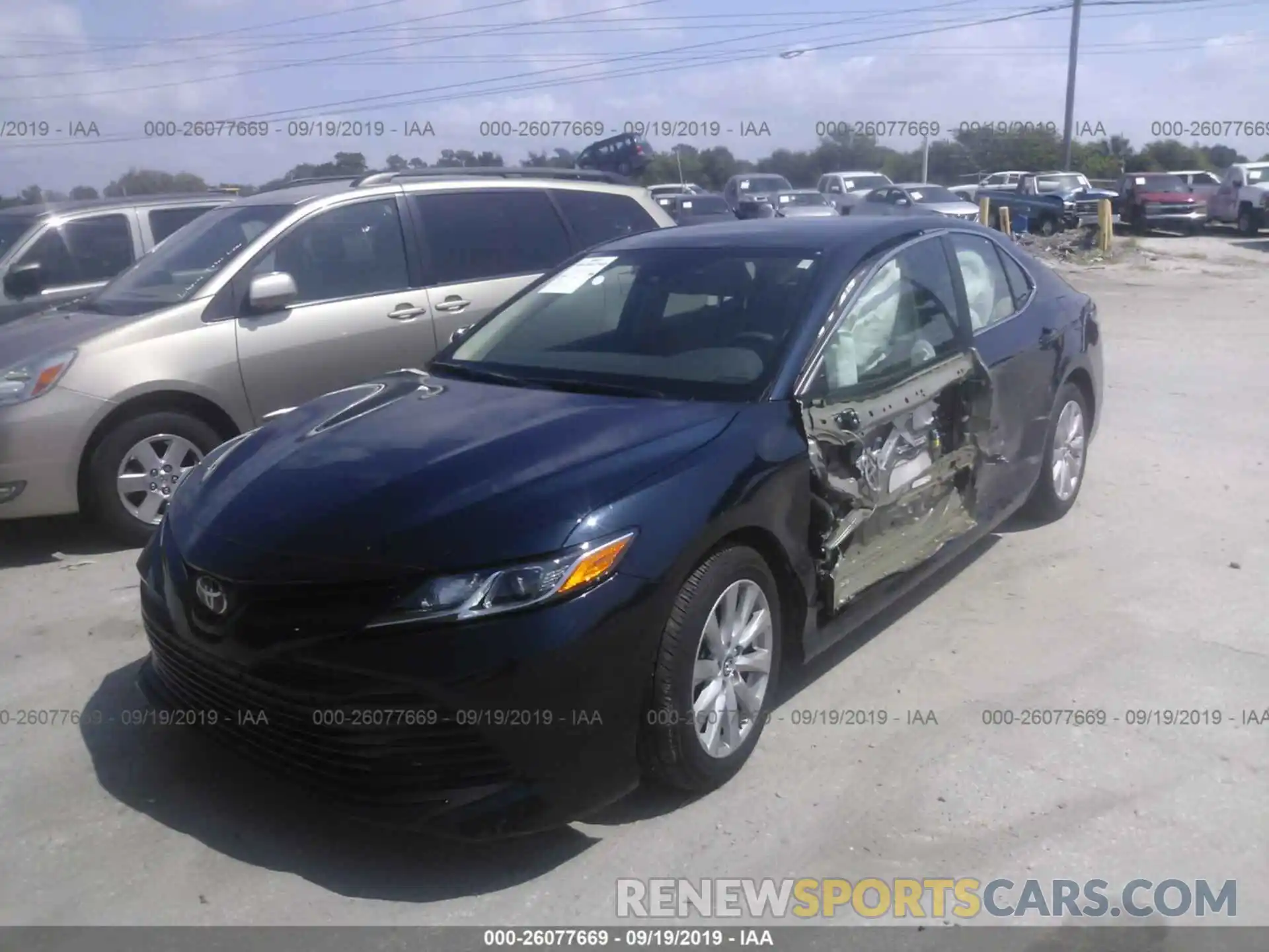 2 Photograph of a damaged car 4T1B11HK7KU697997 TOYOTA CAMRY 2019