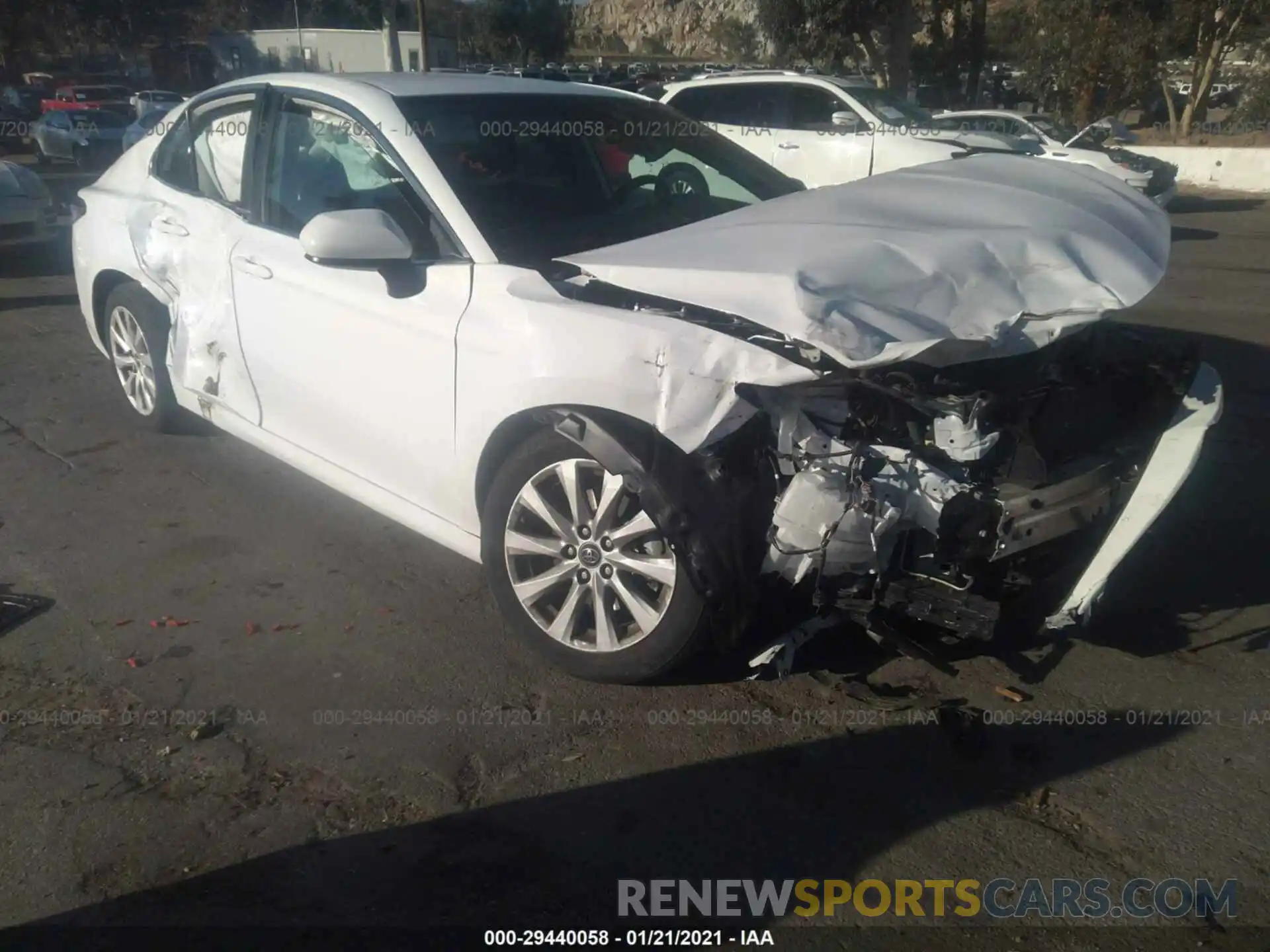 1 Photograph of a damaged car 4T1B11HK7KU699183 TOYOTA CAMRY 2019