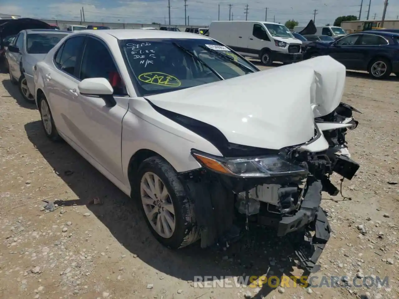 1 Photograph of a damaged car 4T1B11HK7KU706424 TOYOTA CAMRY 2019