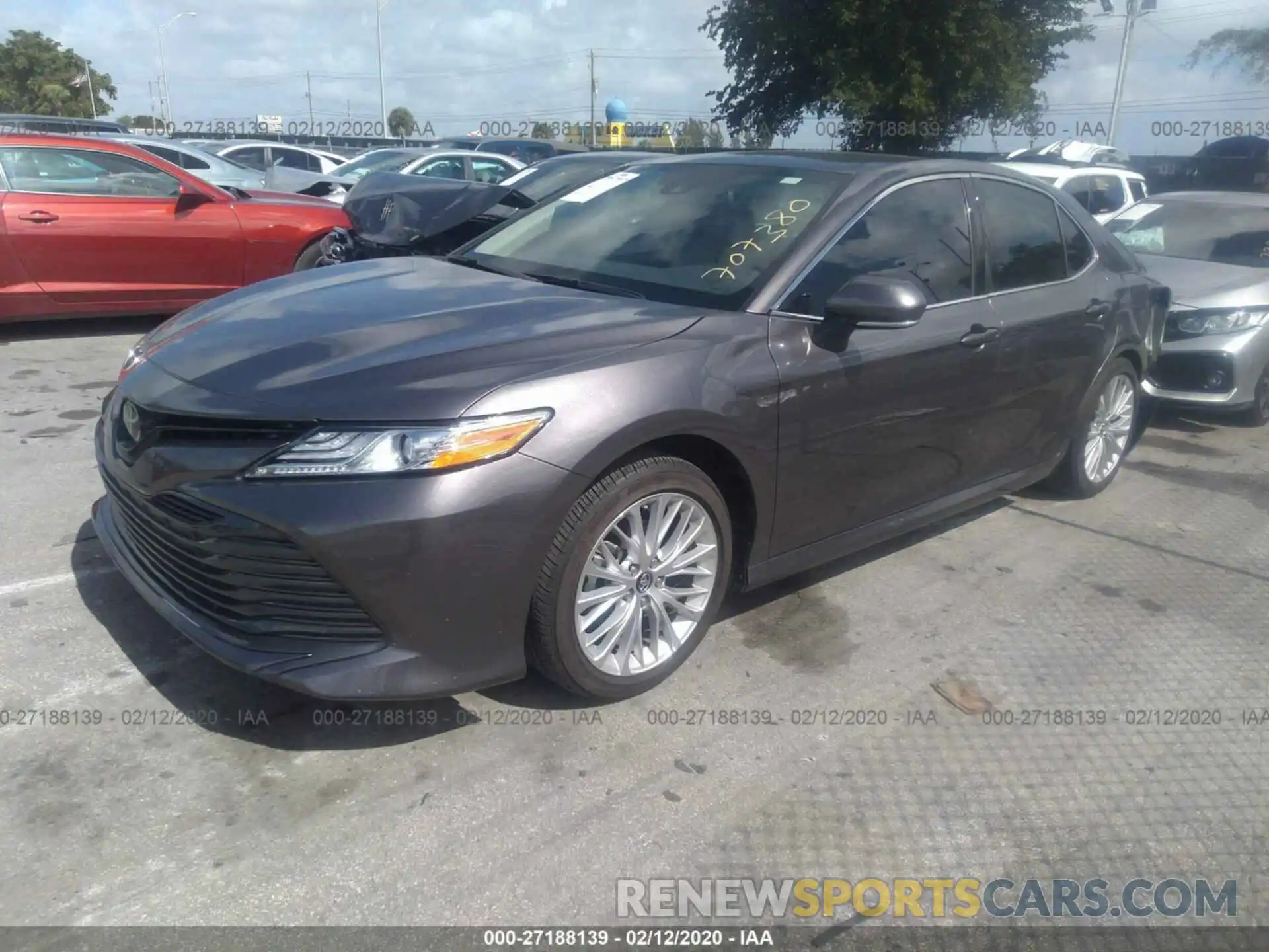 2 Photograph of a damaged car 4T1B11HK7KU707380 TOYOTA CAMRY 2019