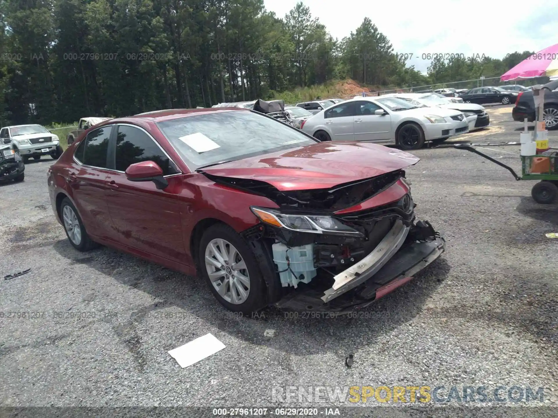 1 Photograph of a damaged car 4T1B11HK7KU709680 TOYOTA CAMRY 2019