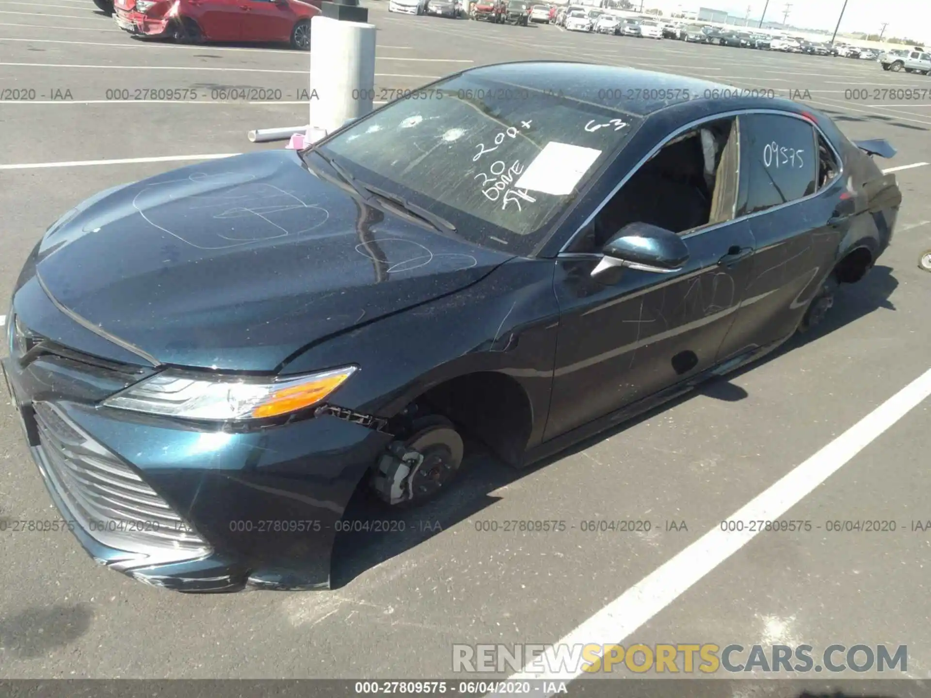 2 Photograph of a damaged car 4T1B11HK7KU711154 TOYOTA CAMRY 2019