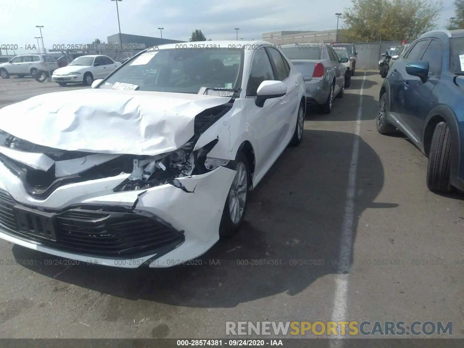 2 Photograph of a damaged car 4T1B11HK7KU714183 TOYOTA CAMRY 2019