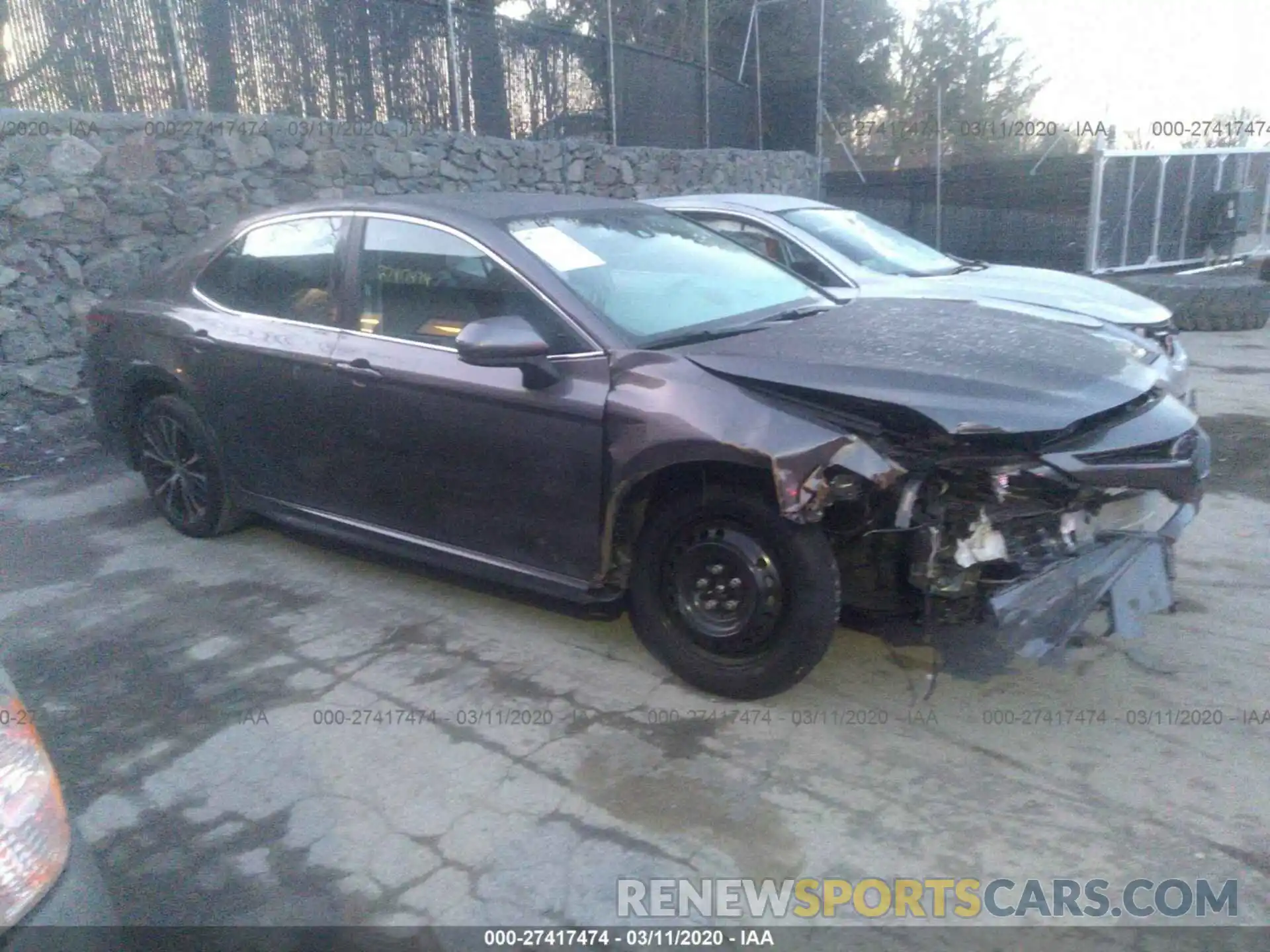 1 Photograph of a damaged car 4T1B11HK7KU718346 TOYOTA CAMRY 2019