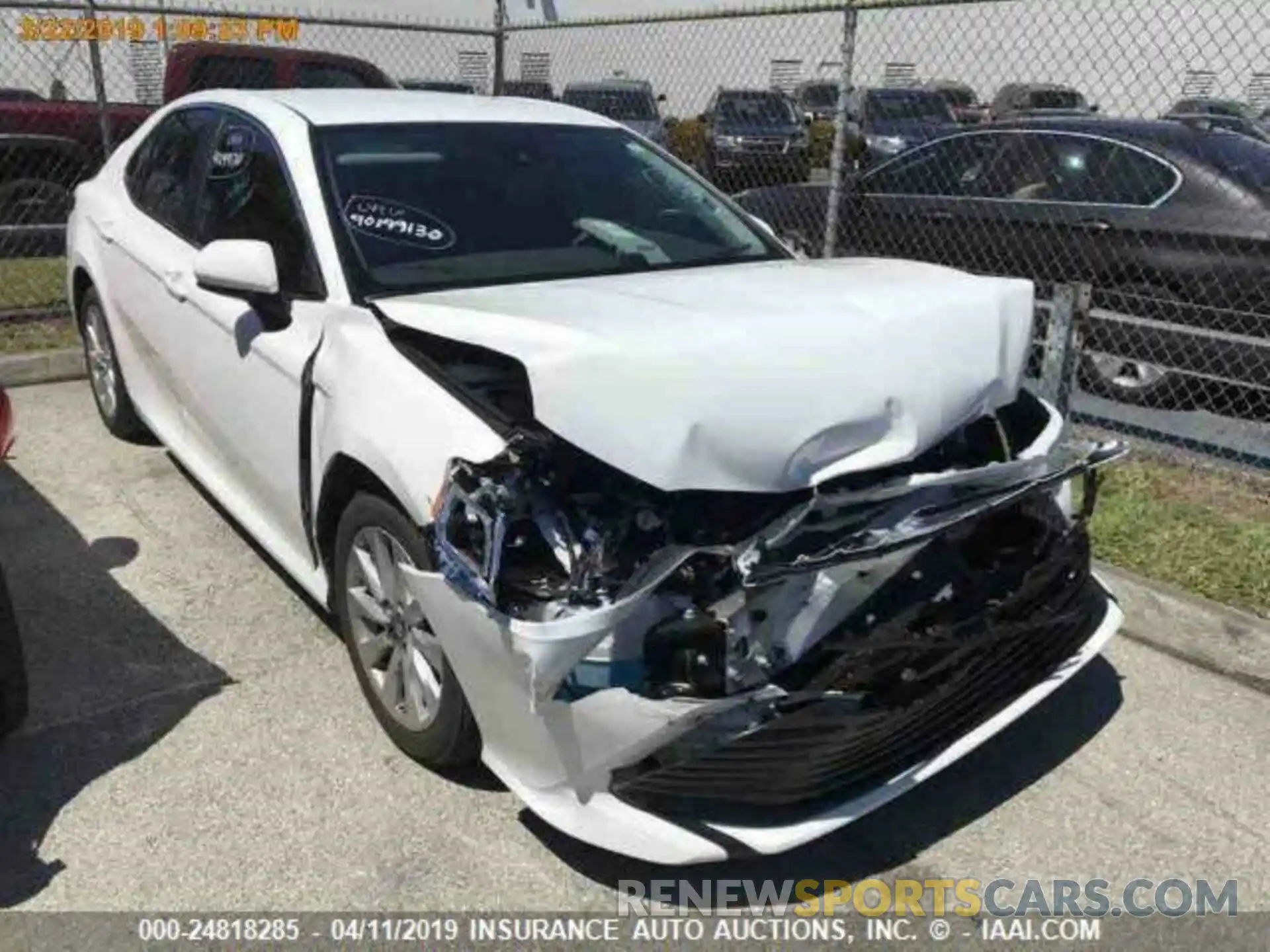 1 Photograph of a damaged car 4T1B11HK7KU720744 TOYOTA CAMRY 2019