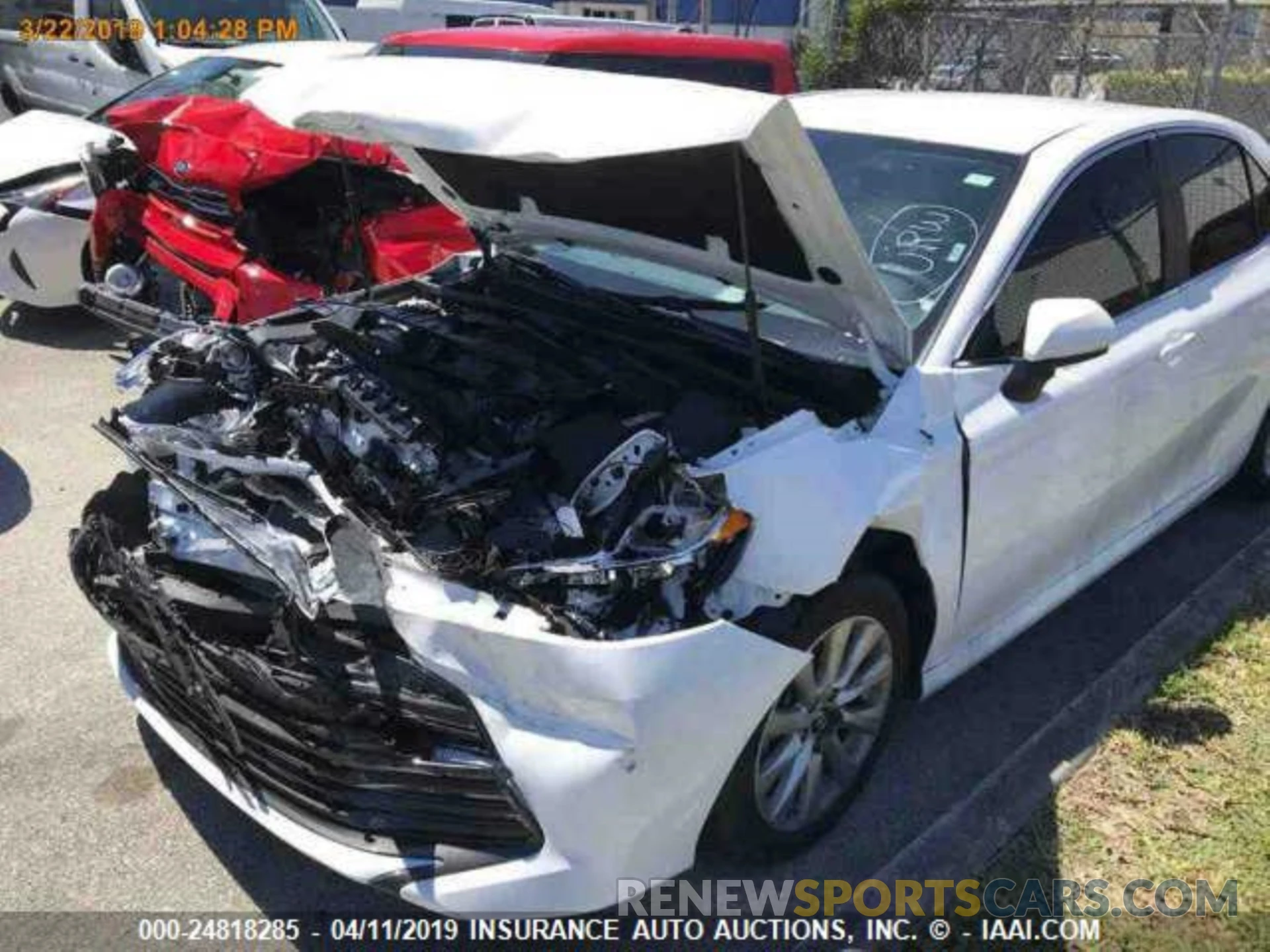 2 Photograph of a damaged car 4T1B11HK7KU720744 TOYOTA CAMRY 2019