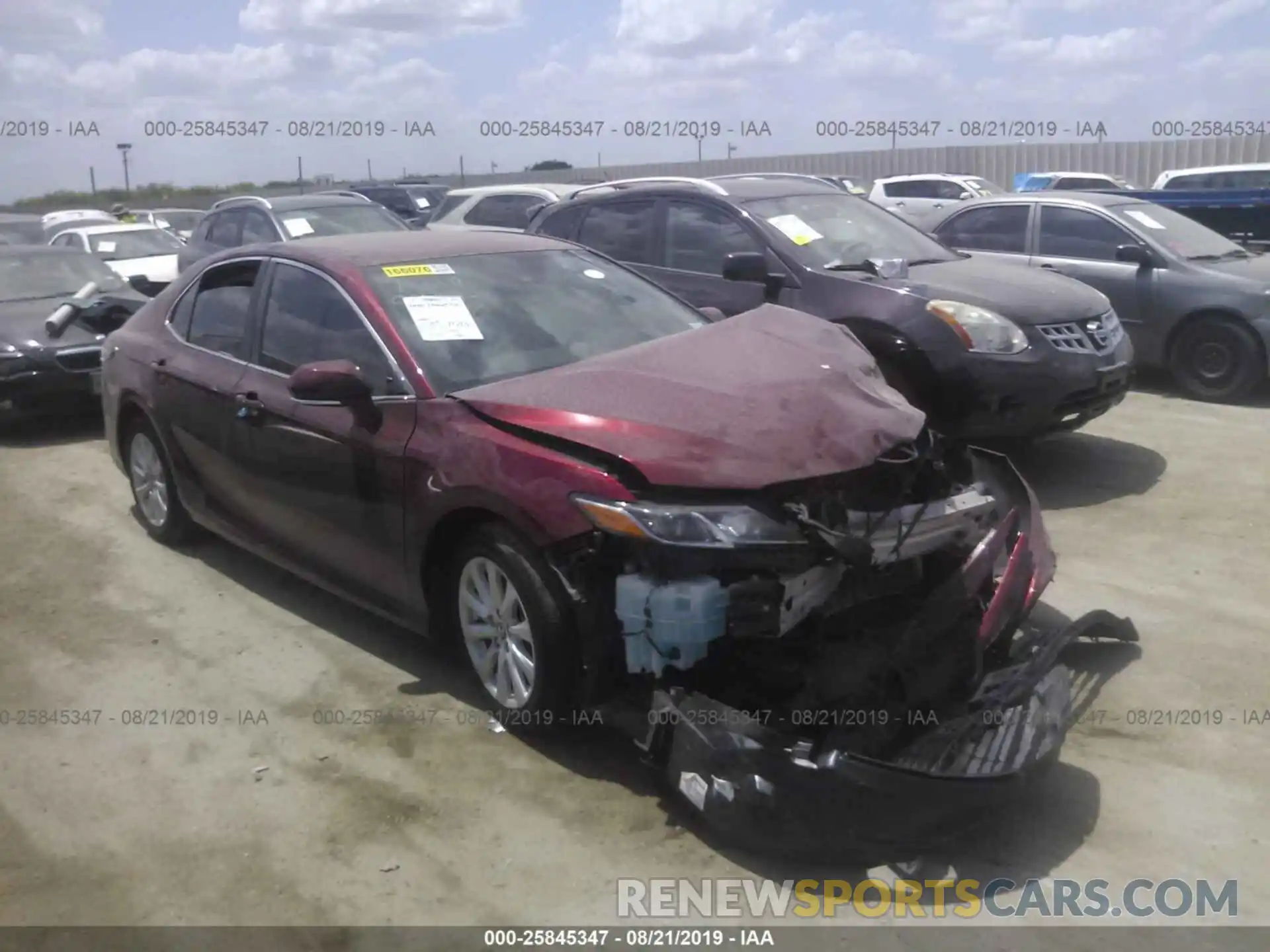 1 Photograph of a damaged car 4T1B11HK7KU722848 TOYOTA CAMRY 2019