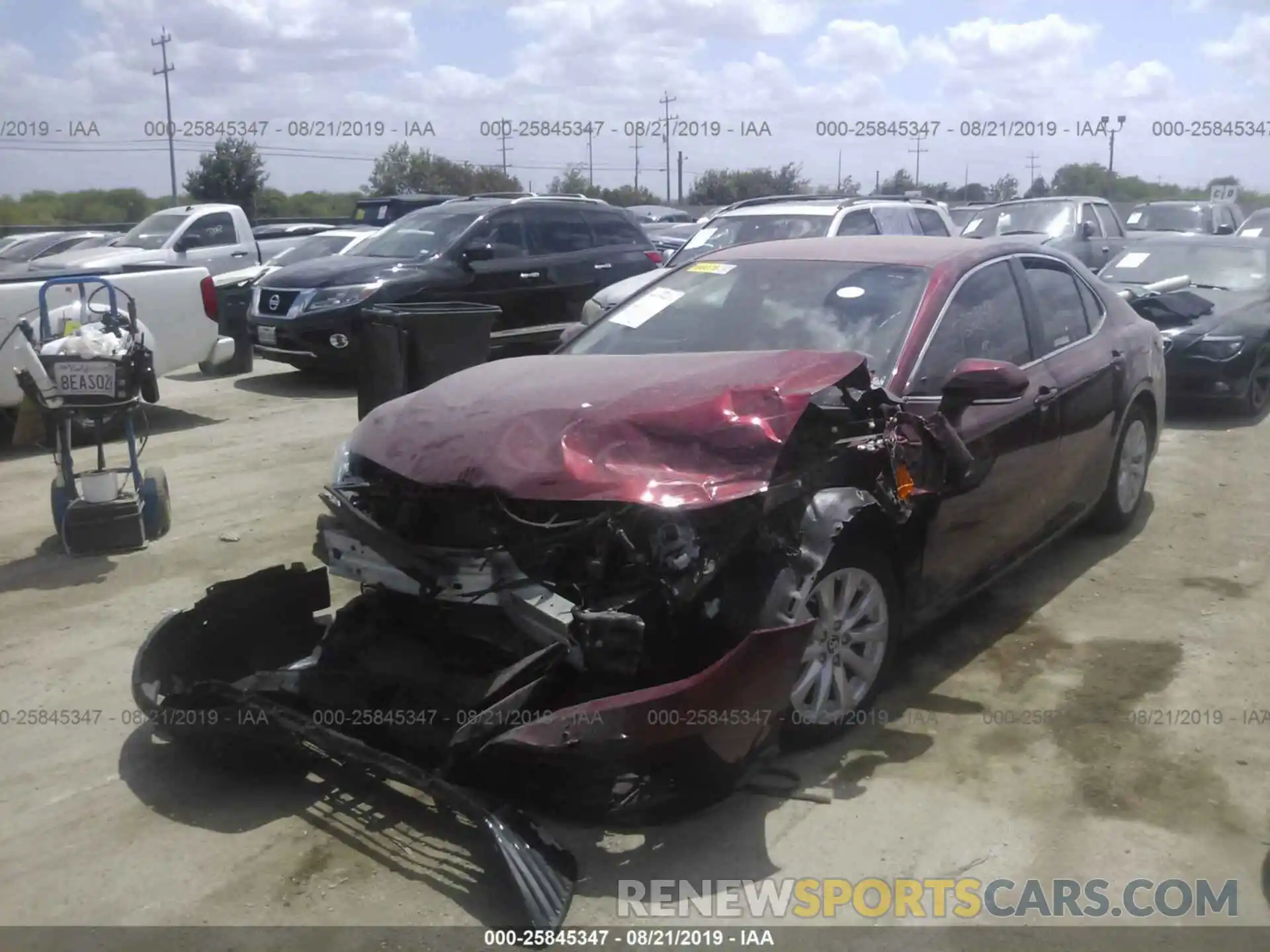 2 Photograph of a damaged car 4T1B11HK7KU722848 TOYOTA CAMRY 2019