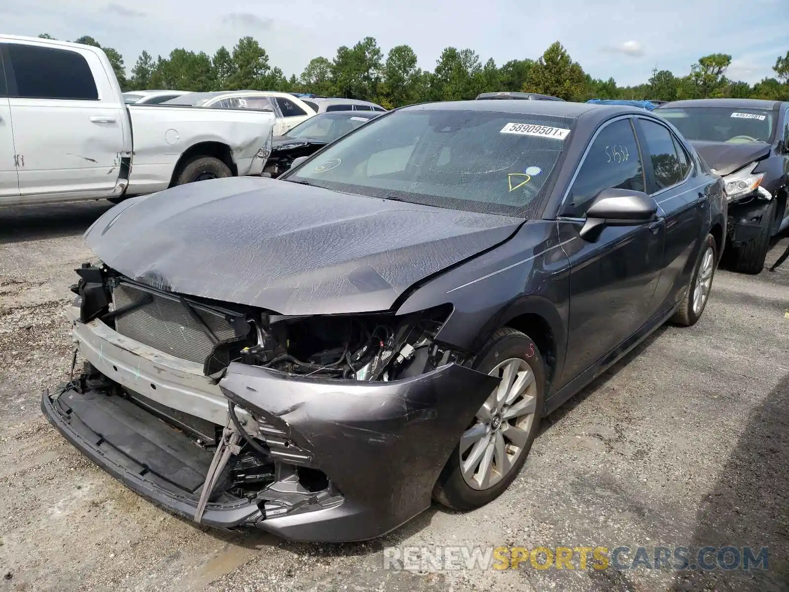 2 Photograph of a damaged car 4T1B11HK7KU725426 TOYOTA CAMRY 2019