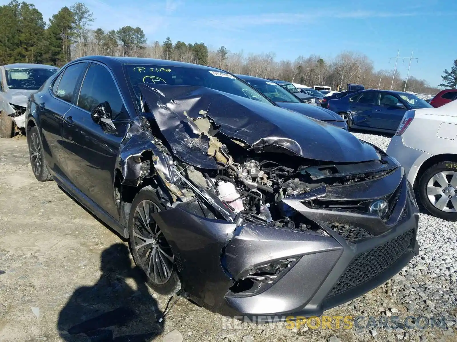 1 Photograph of a damaged car 4T1B11HK7KU735566 TOYOTA CAMRY 2019