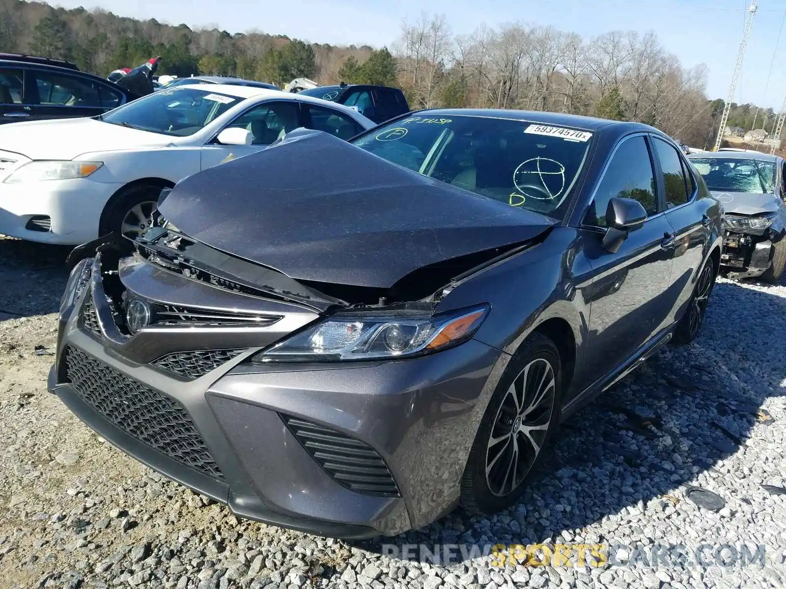 2 Photograph of a damaged car 4T1B11HK7KU735566 TOYOTA CAMRY 2019