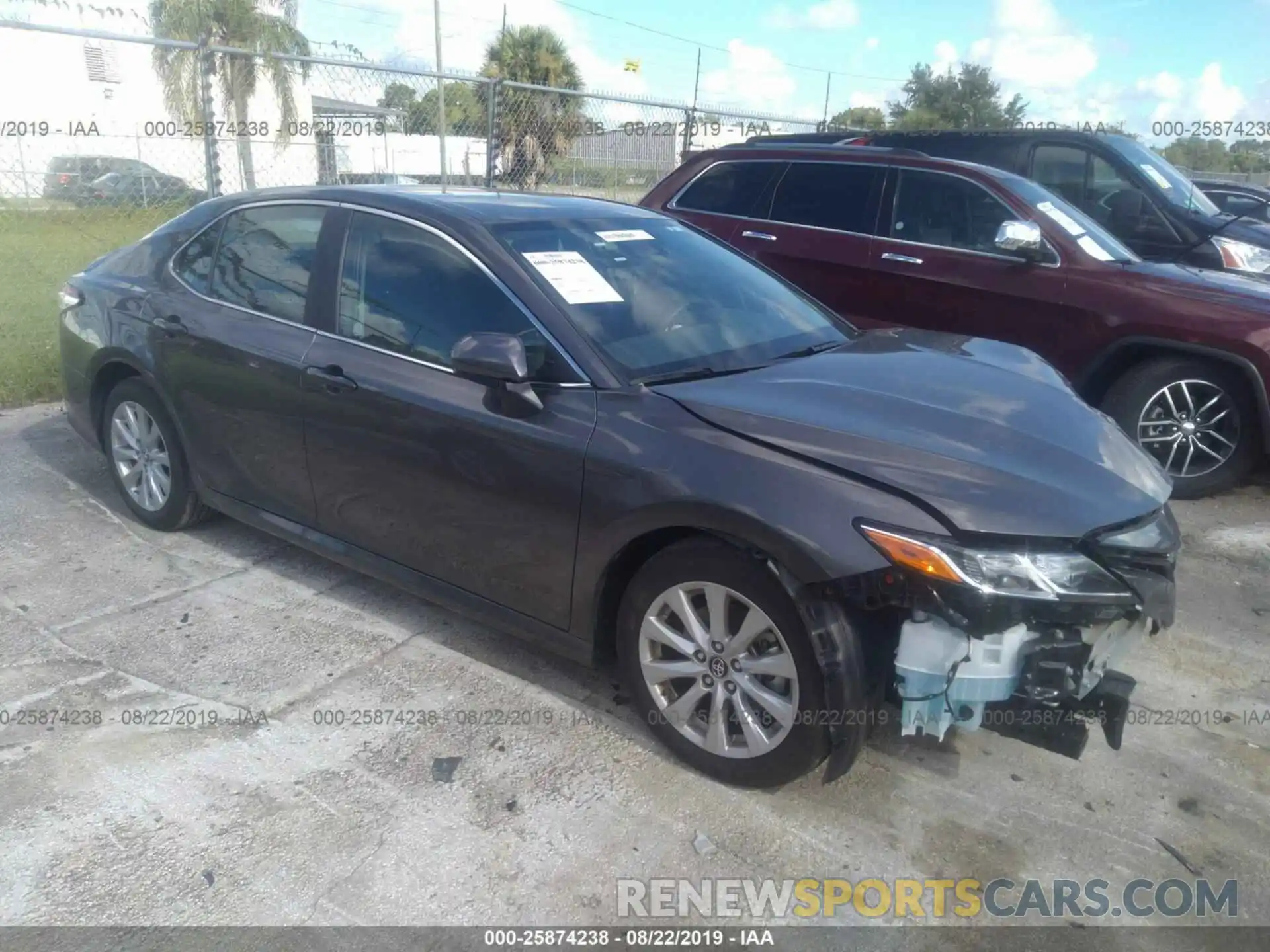 1 Photograph of a damaged car 4T1B11HK7KU743280 TOYOTA CAMRY 2019