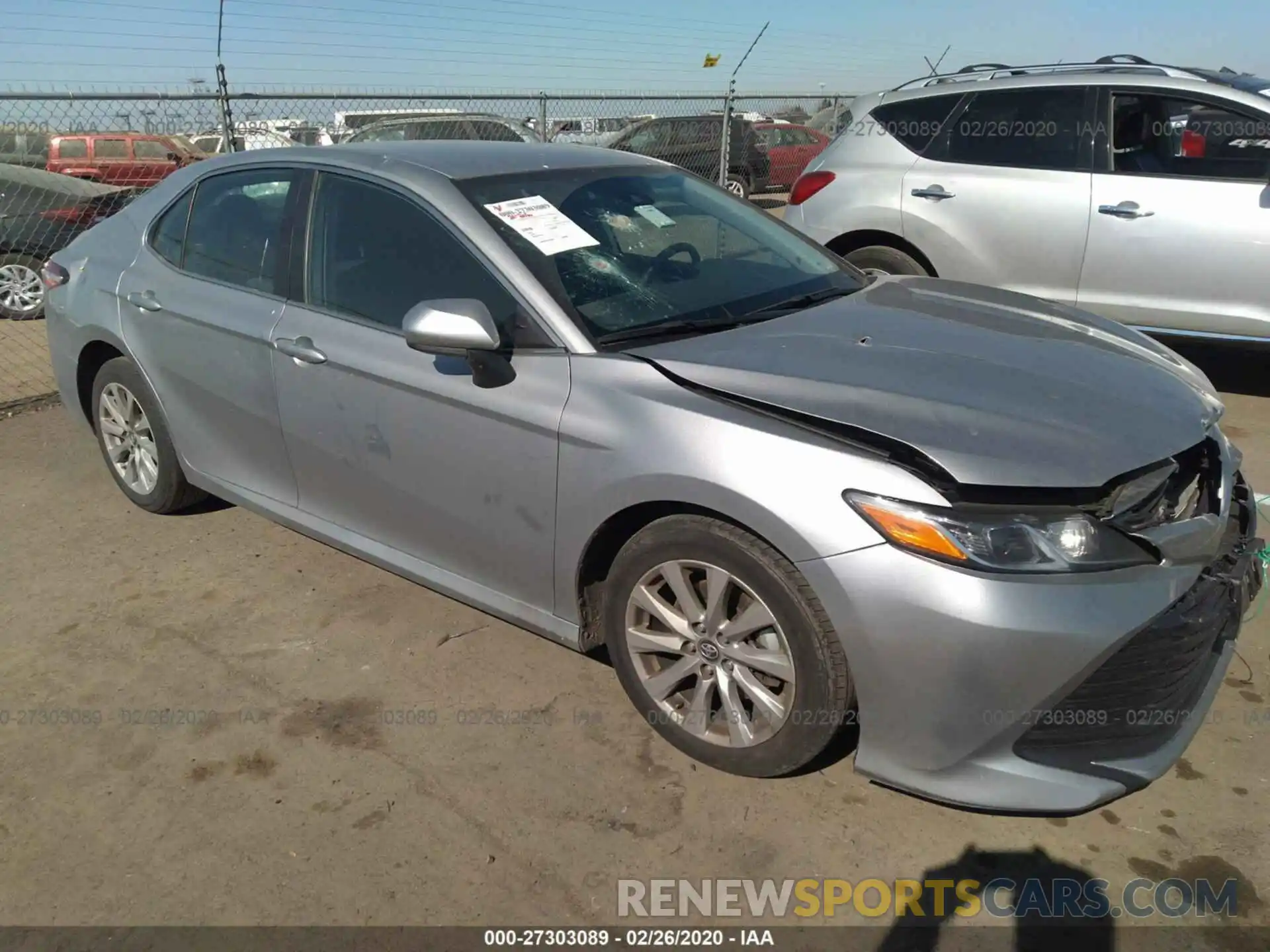 1 Photograph of a damaged car 4T1B11HK7KU745854 TOYOTA CAMRY 2019