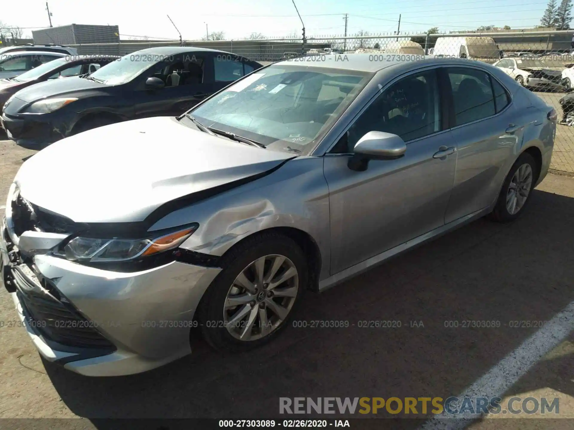 2 Photograph of a damaged car 4T1B11HK7KU745854 TOYOTA CAMRY 2019