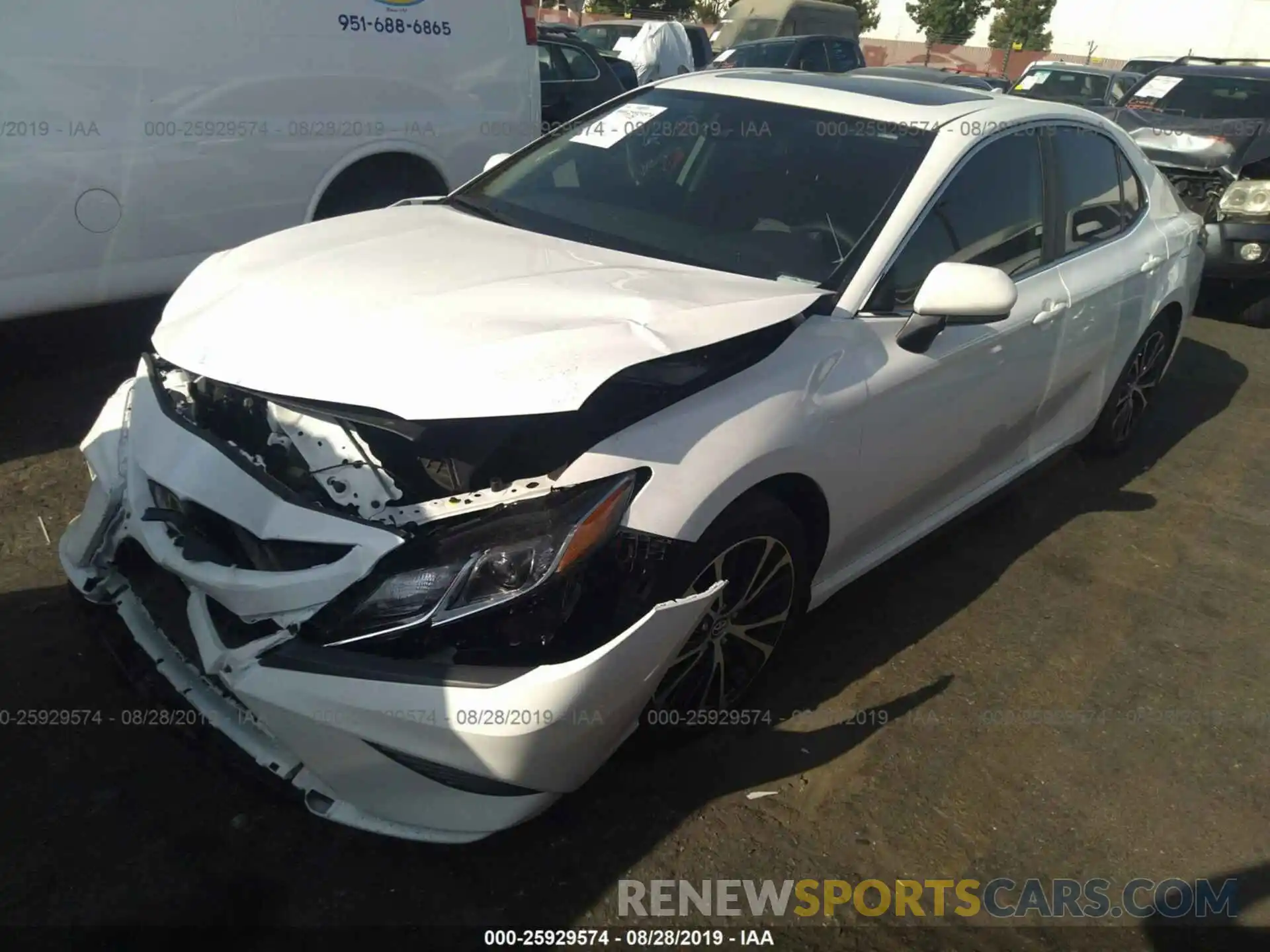 2 Photograph of a damaged car 4T1B11HK7KU746793 TOYOTA CAMRY 2019