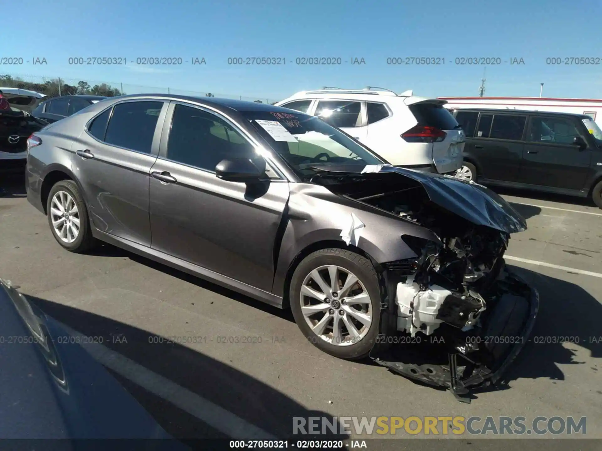 1 Photograph of a damaged car 4T1B11HK7KU748429 TOYOTA CAMRY 2019