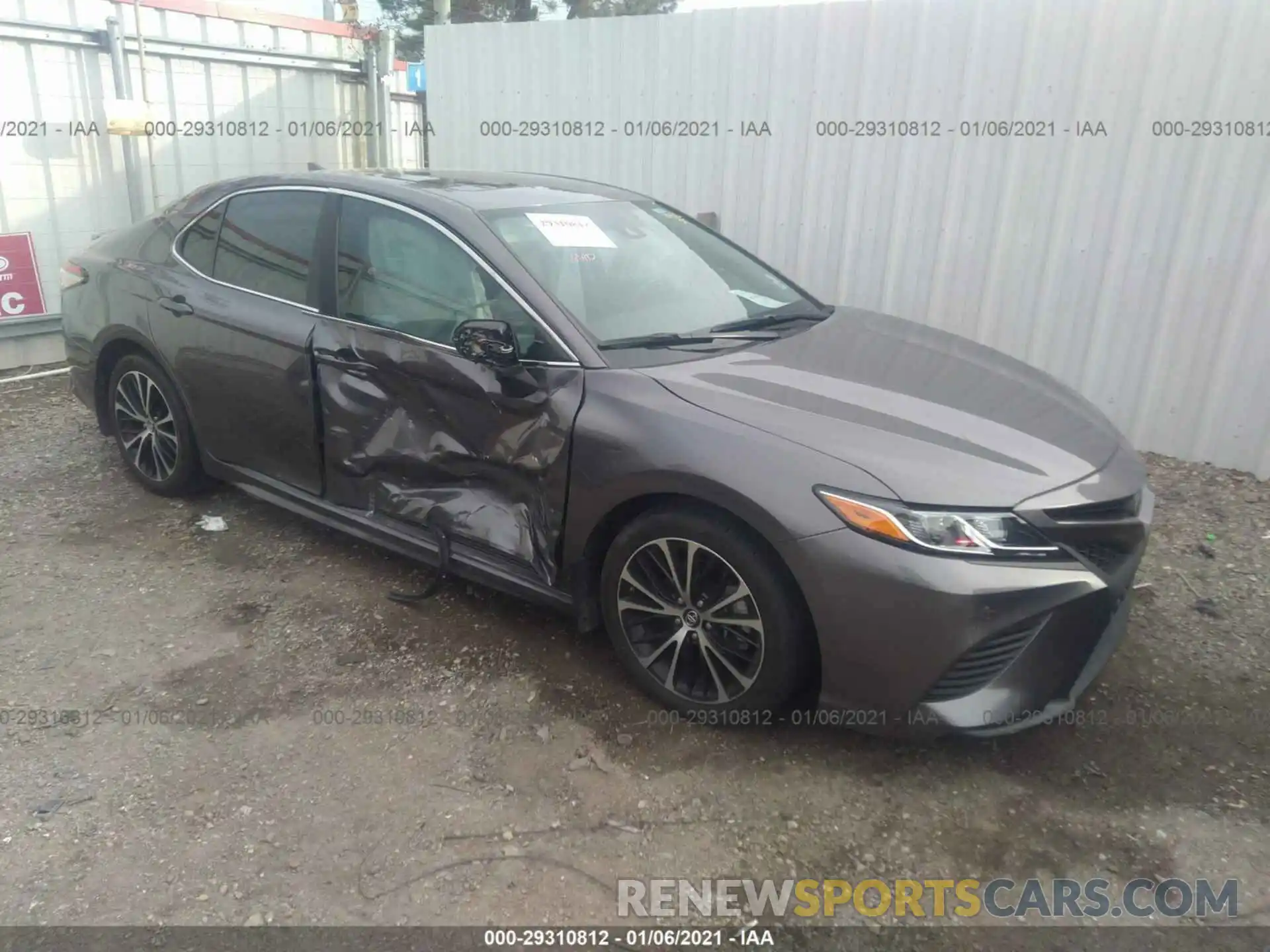 1 Photograph of a damaged car 4T1B11HK7KU749323 TOYOTA CAMRY 2019