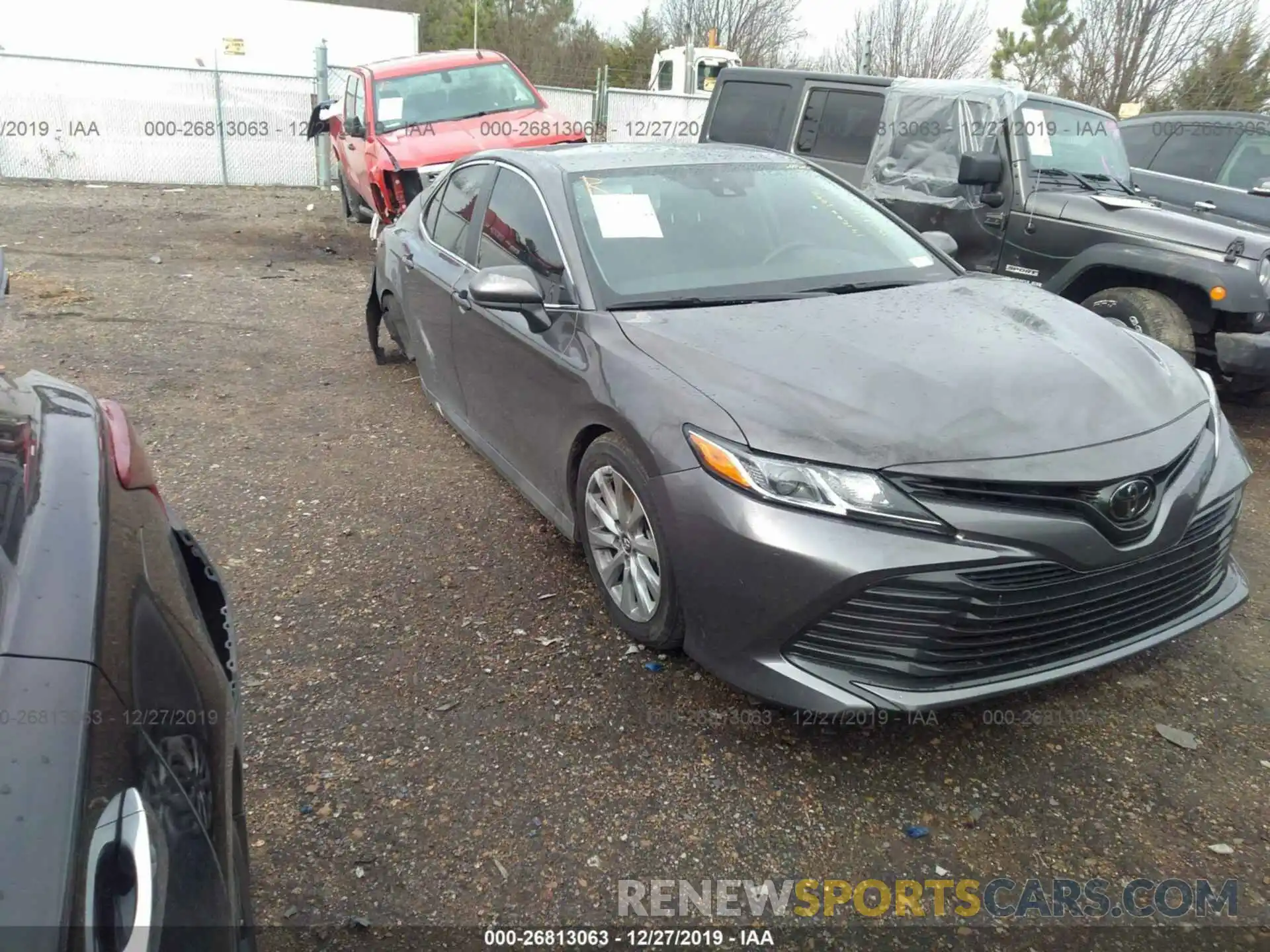 1 Photograph of a damaged car 4T1B11HK7KU755767 TOYOTA CAMRY 2019