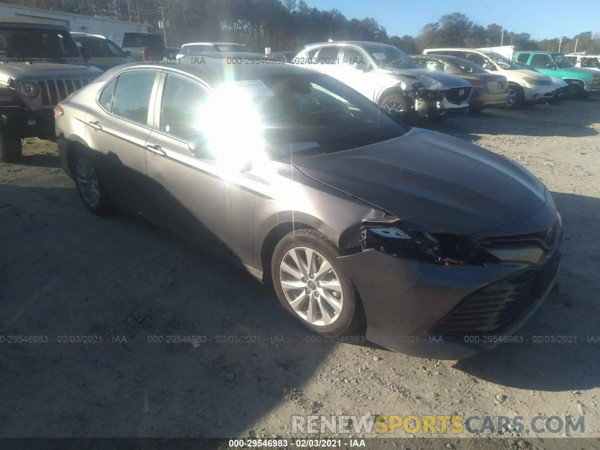 1 Photograph of a damaged car 4T1B11HK7KU757941 TOYOTA CAMRY 2019