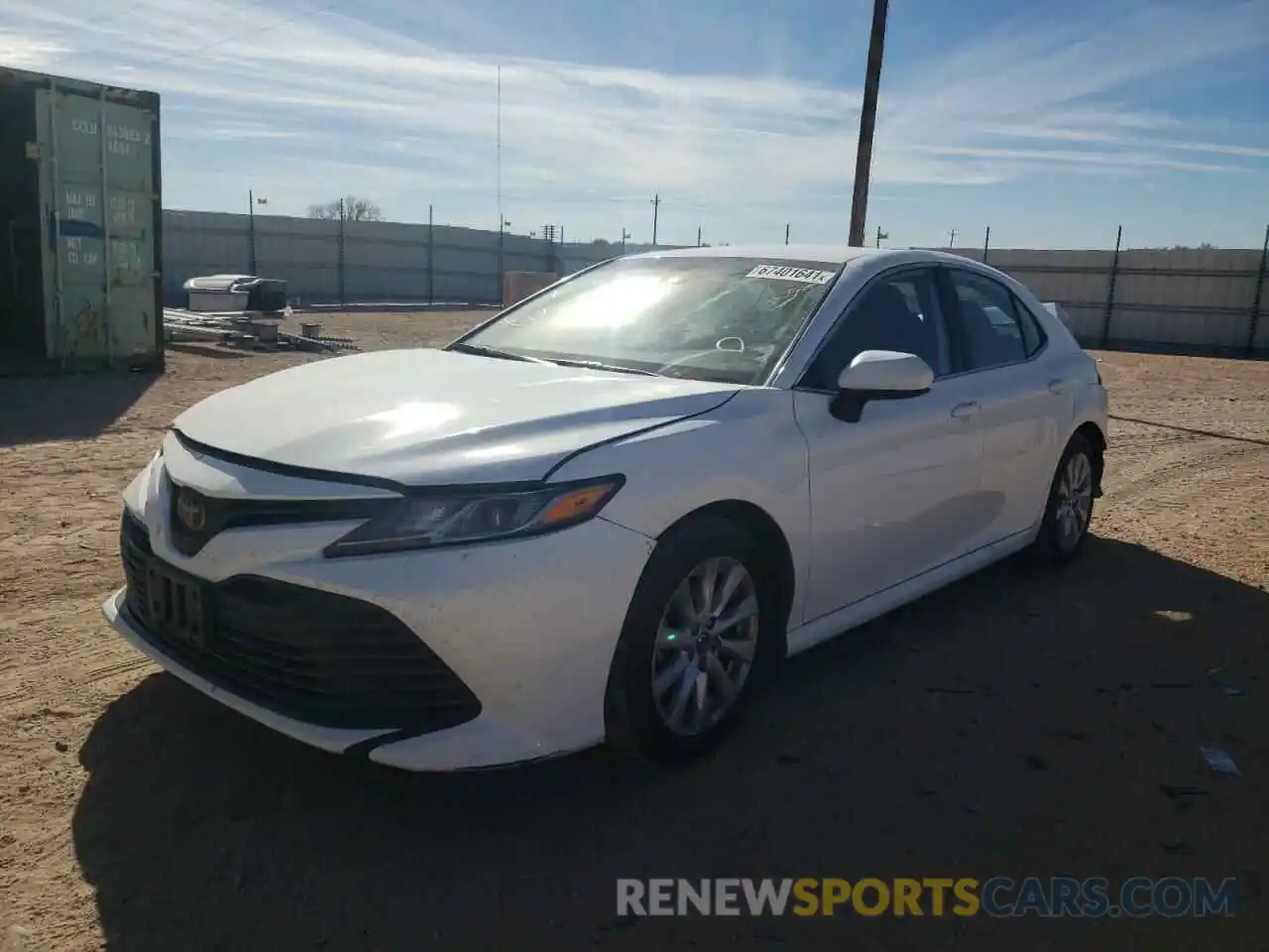 2 Photograph of a damaged car 4T1B11HK7KU761195 TOYOTA CAMRY 2019