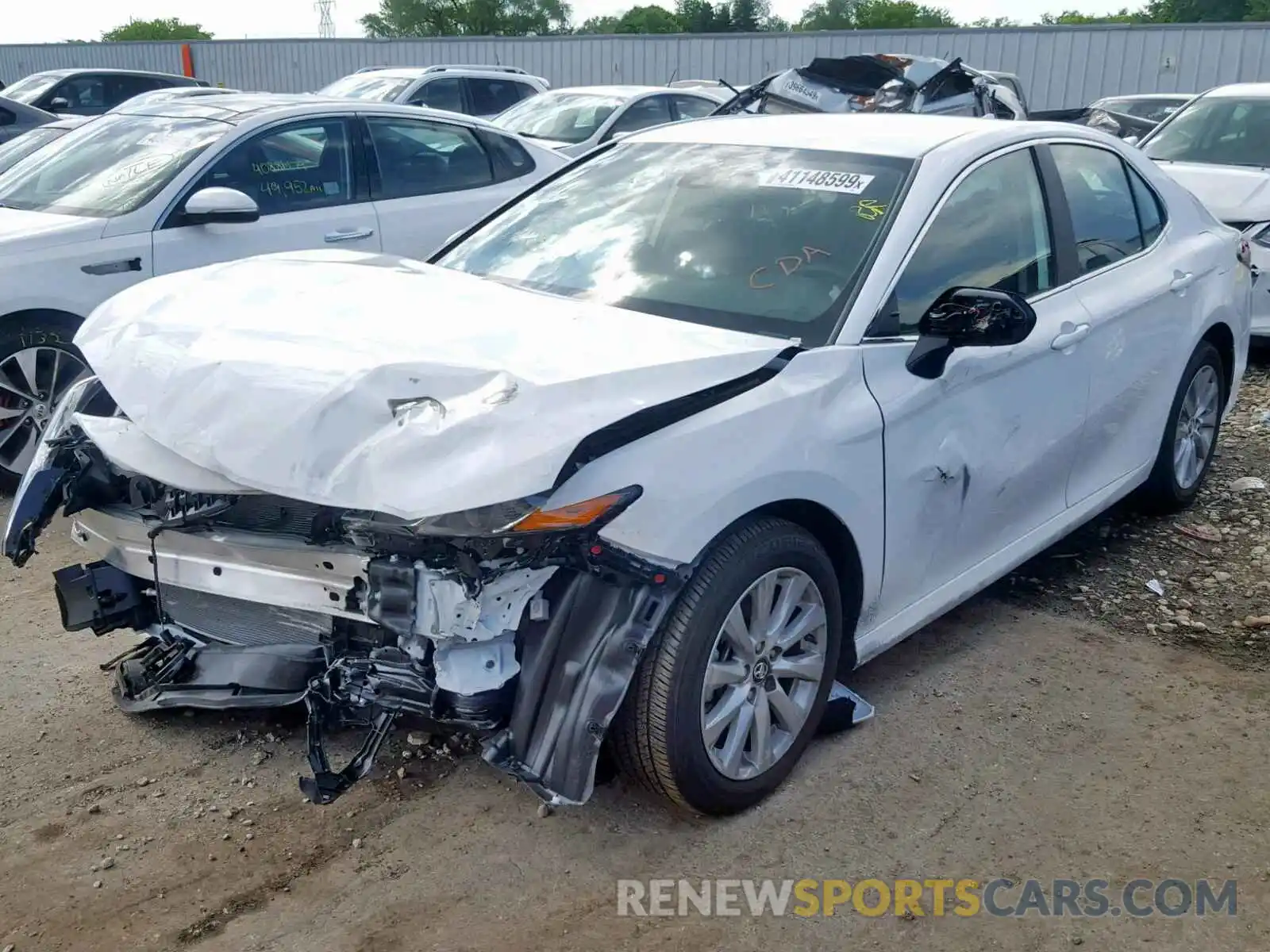 2 Photograph of a damaged car 4T1B11HK7KU776120 TOYOTA CAMRY 2019