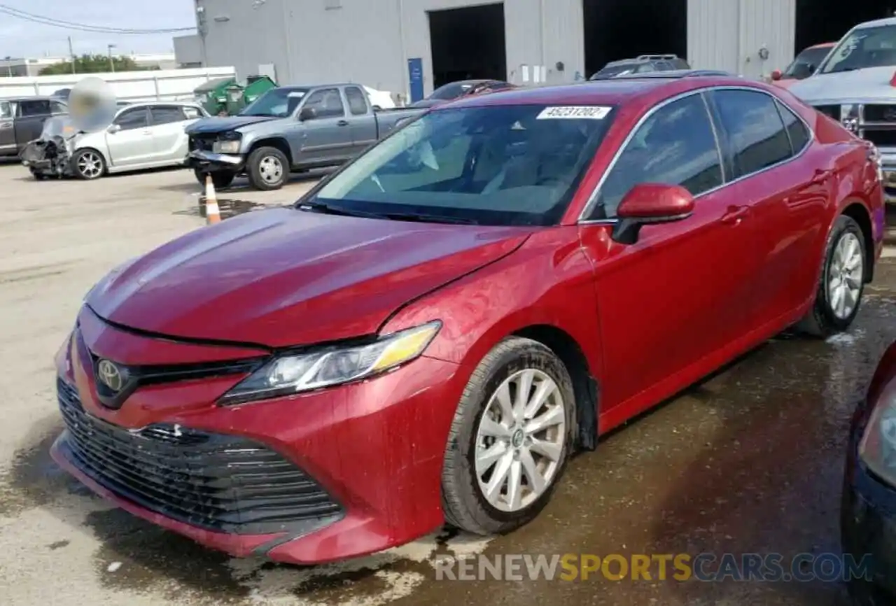 2 Photograph of a damaged car 4T1B11HK7KU777011 TOYOTA CAMRY 2019