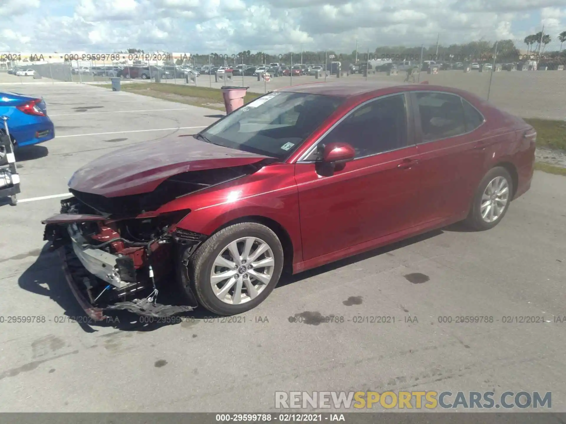 2 Photograph of a damaged car 4T1B11HK7KU778188 TOYOTA CAMRY 2019