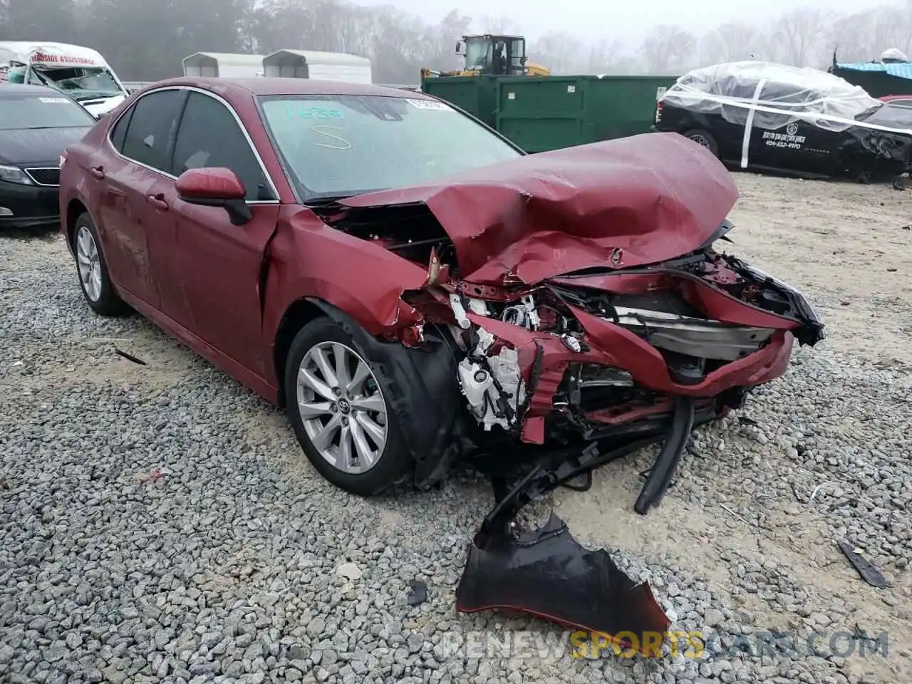 1 Photograph of a damaged car 4T1B11HK7KU781639 TOYOTA CAMRY 2019