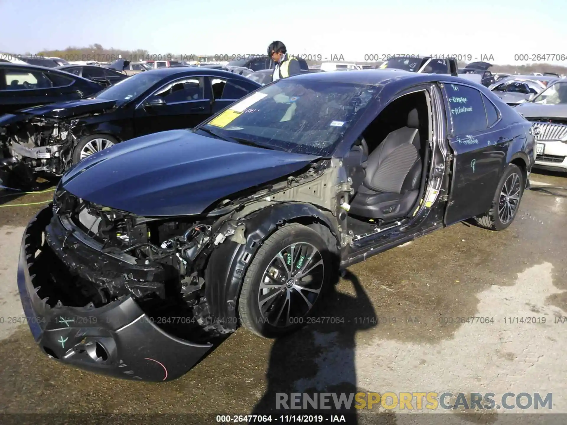 2 Photograph of a damaged car 4T1B11HK7KU781950 TOYOTA CAMRY 2019