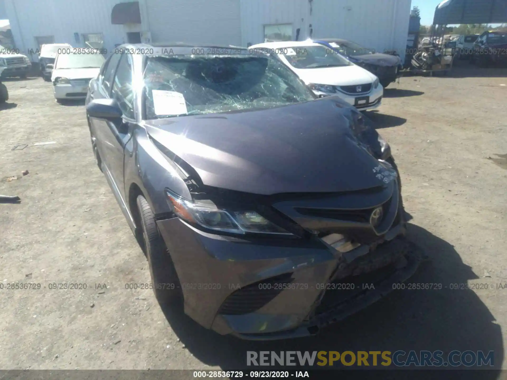 1 Photograph of a damaged car 4T1B11HK7KU783231 TOYOTA CAMRY 2019