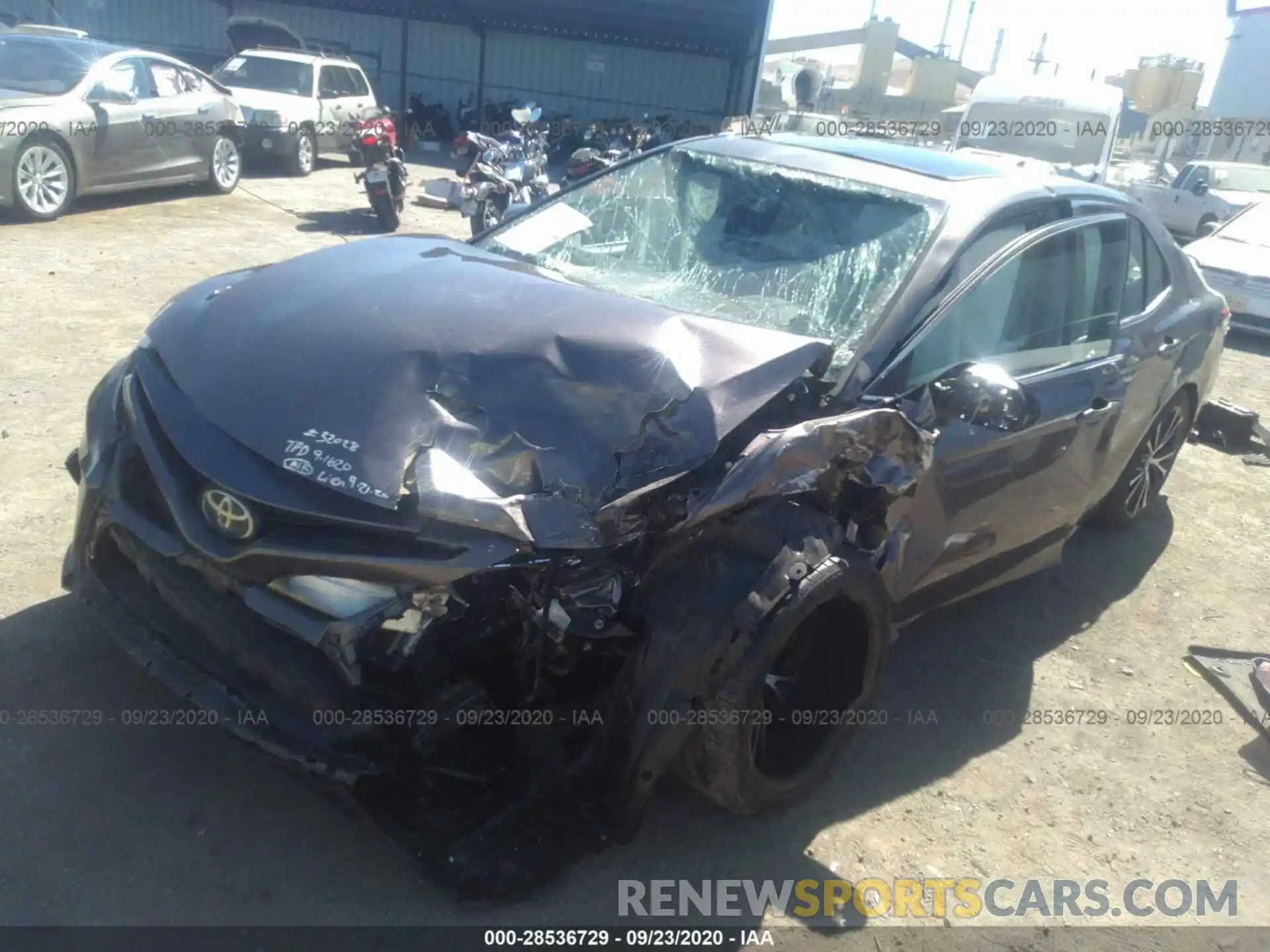 2 Photograph of a damaged car 4T1B11HK7KU783231 TOYOTA CAMRY 2019