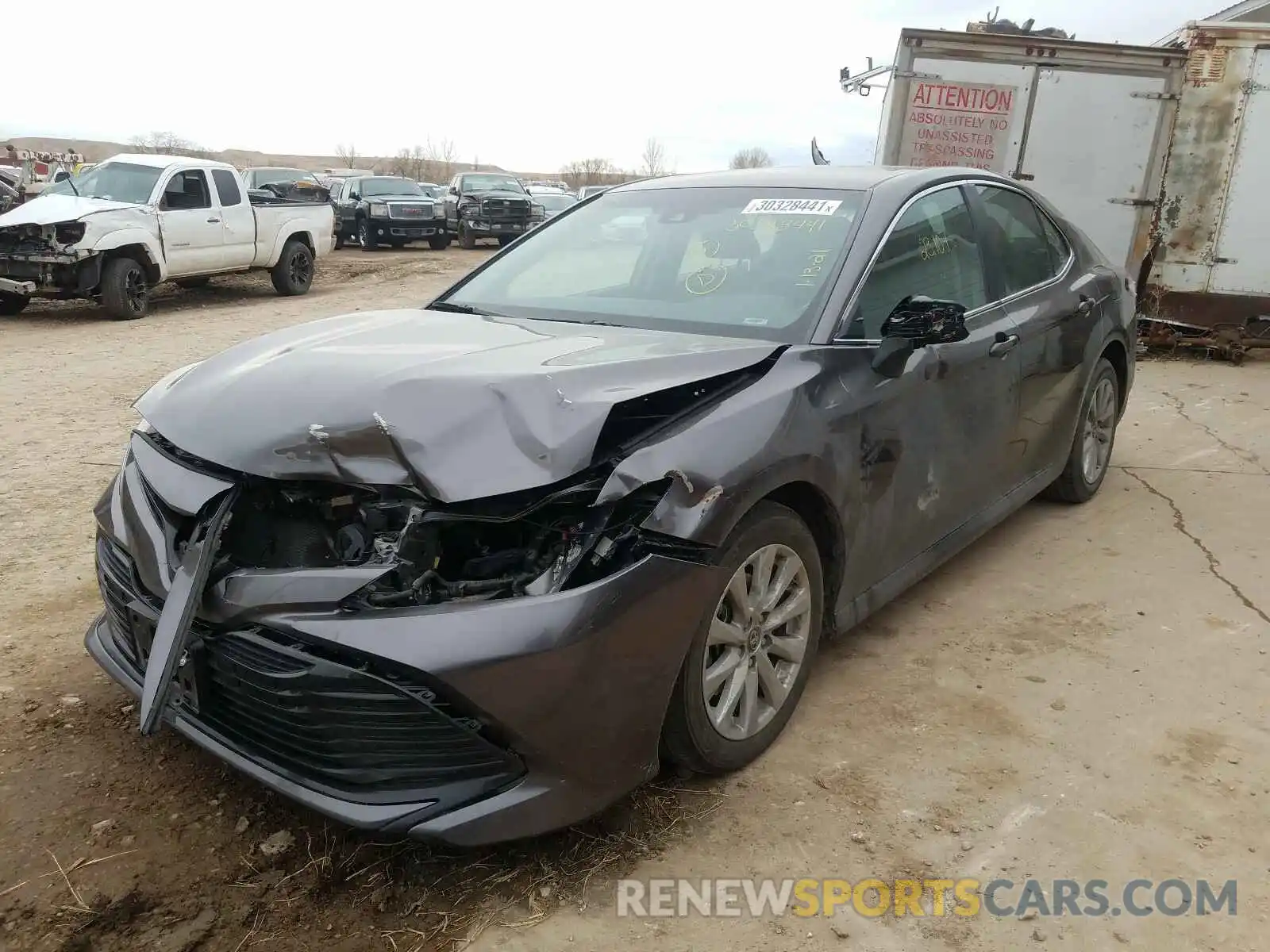 2 Photograph of a damaged car 4T1B11HK7KU784976 TOYOTA CAMRY 2019