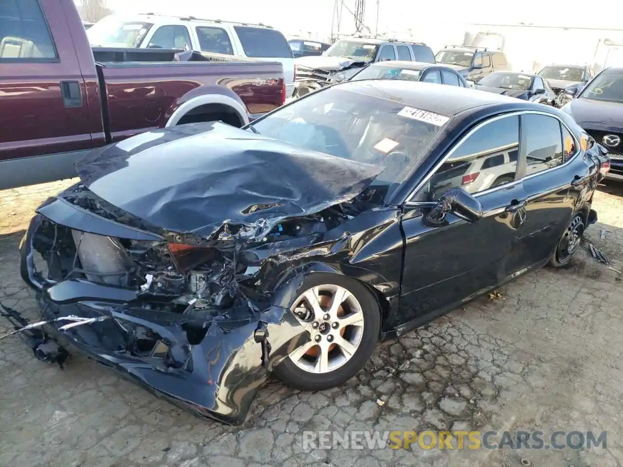 2 Photograph of a damaged car 4T1B11HK7KU787005 TOYOTA CAMRY 2019