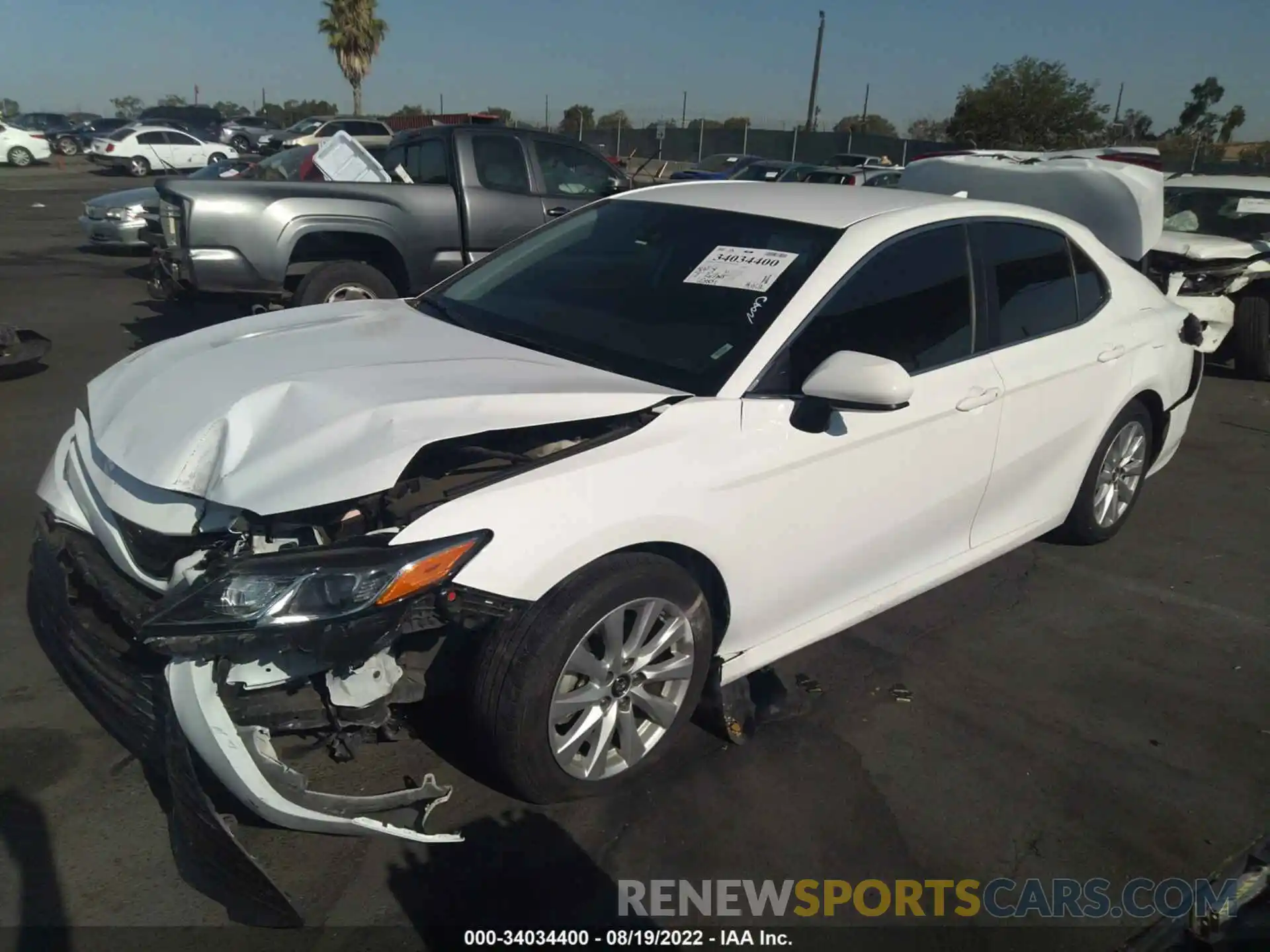 2 Photograph of a damaged car 4T1B11HK7KU791507 TOYOTA CAMRY 2019