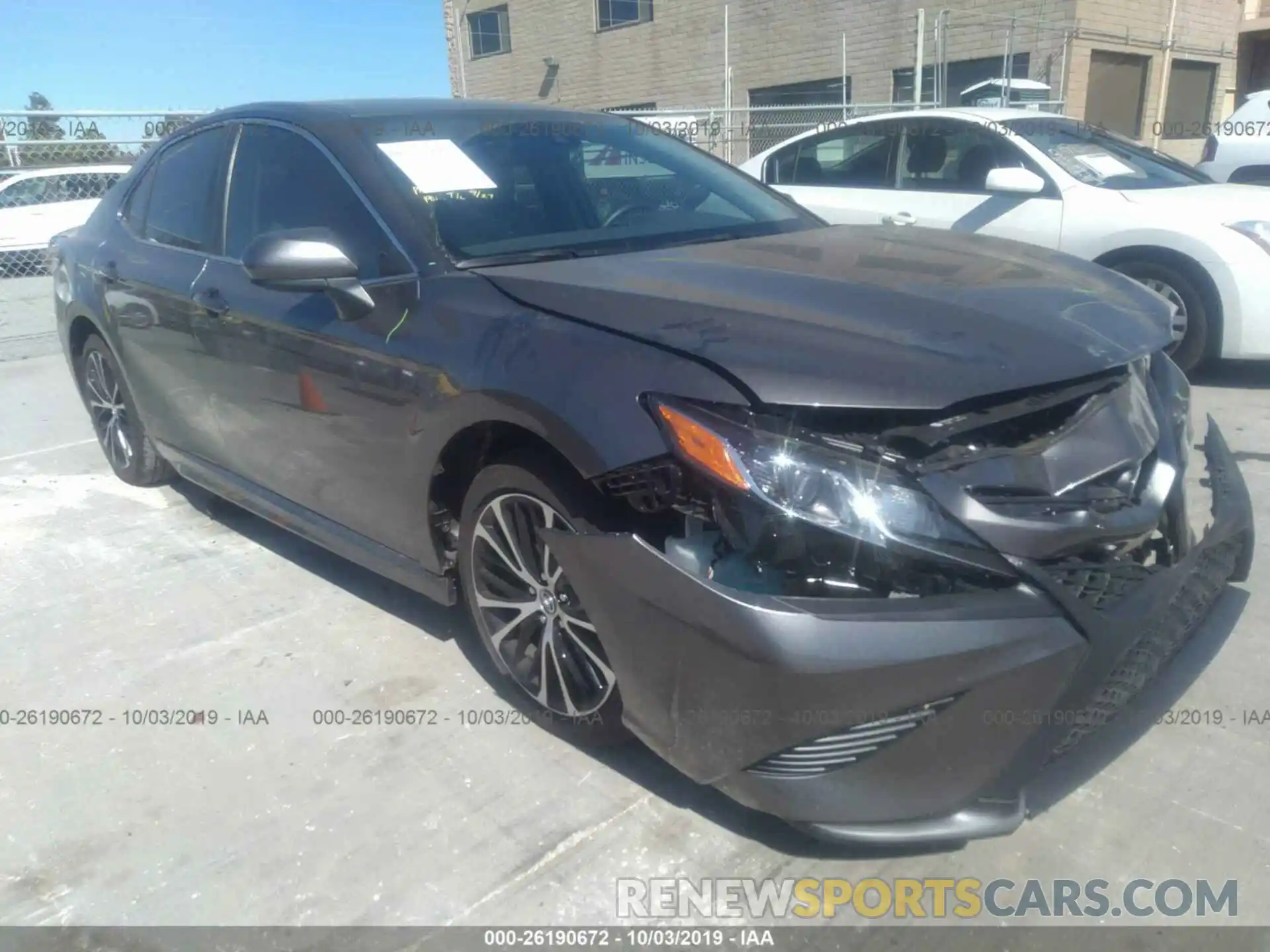 1 Photograph of a damaged car 4T1B11HK7KU802411 TOYOTA CAMRY 2019