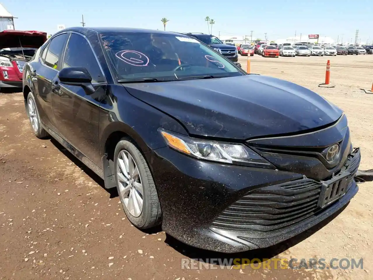 1 Photograph of a damaged car 4T1B11HK7KU806149 TOYOTA CAMRY 2019