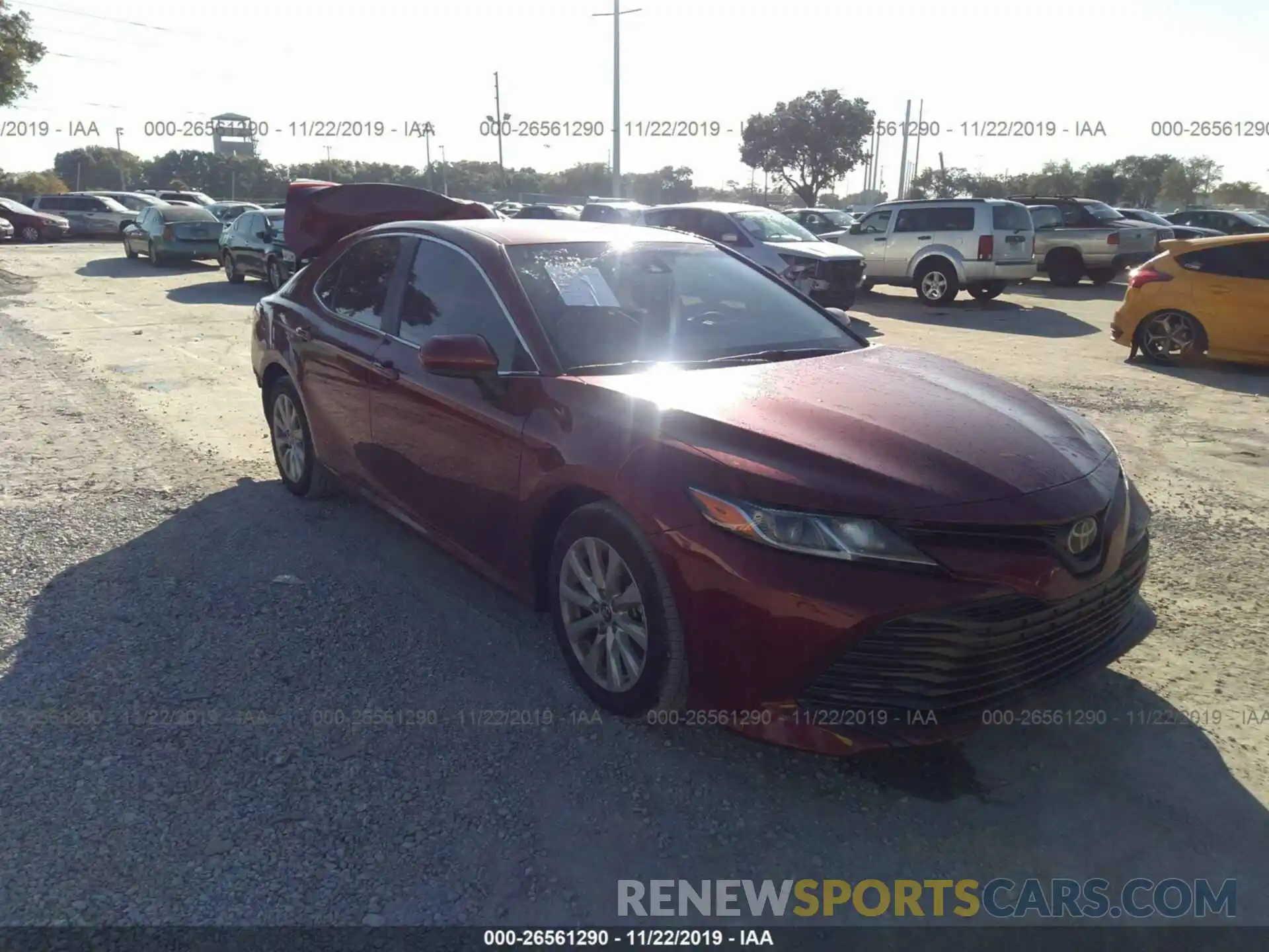 1 Photograph of a damaged car 4T1B11HK7KU806782 TOYOTA CAMRY 2019