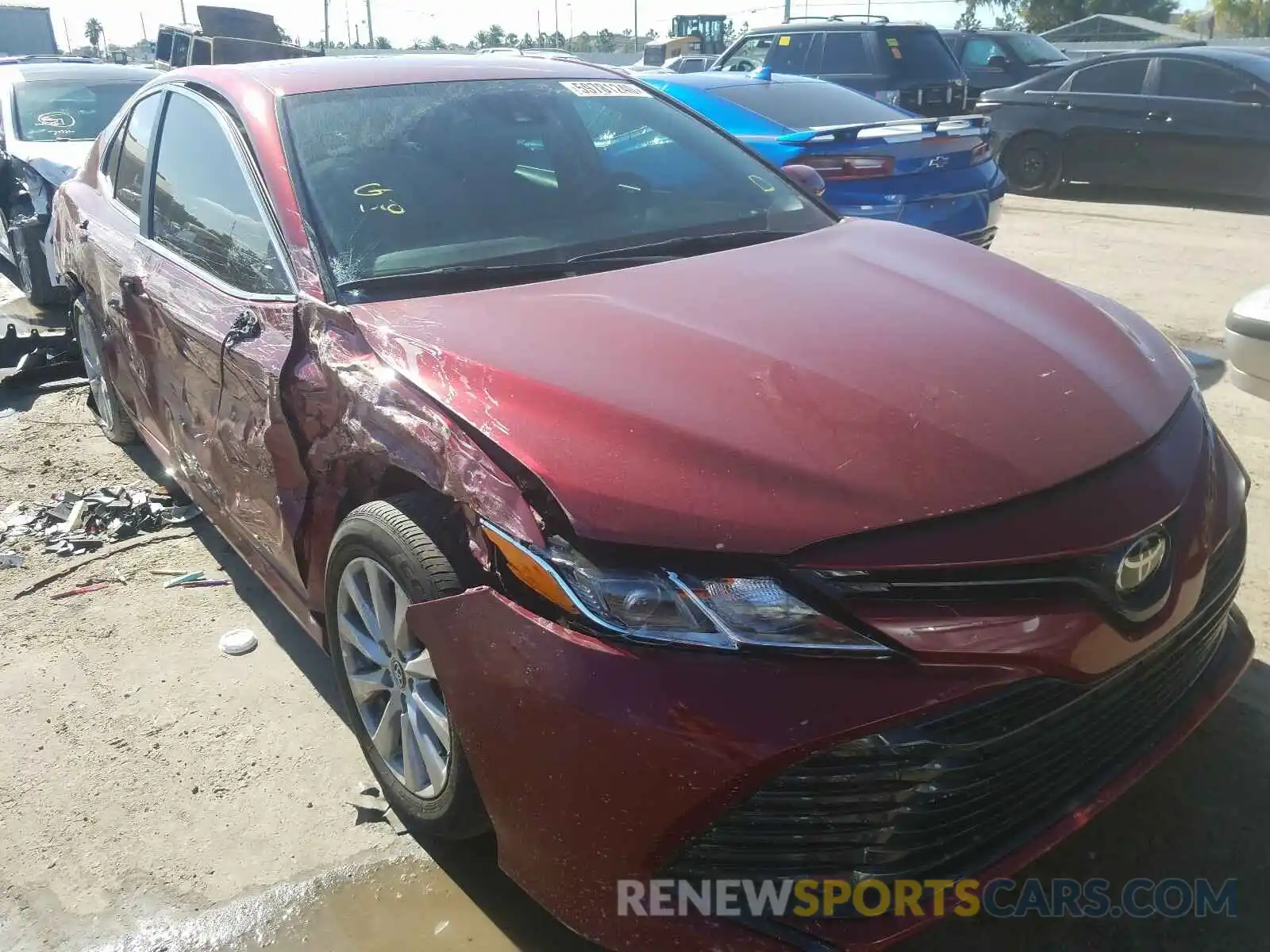 1 Photograph of a damaged car 4T1B11HK7KU810430 TOYOTA CAMRY 2019