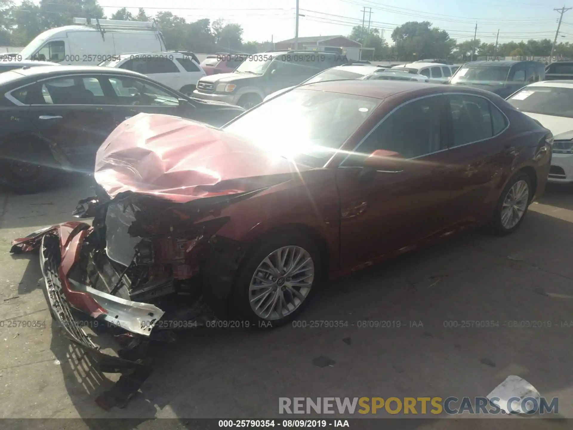 2 Photograph of a damaged car 4T1B11HK7KU815319 TOYOTA CAMRY 2019